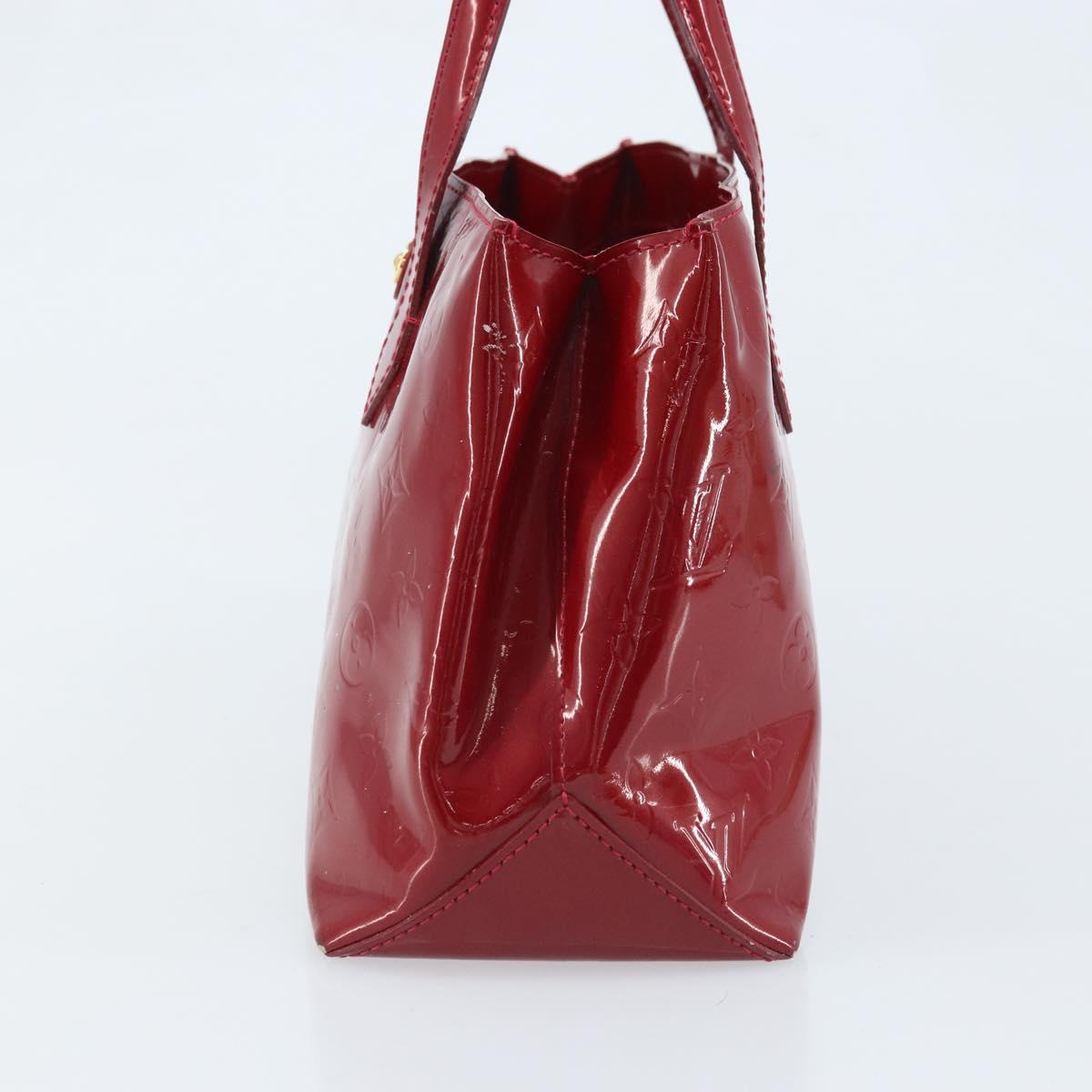 LOUIS VUITTON Monogram Vernis Wilshire PM Bag Pomme D'amour M93642 Auth BA11677