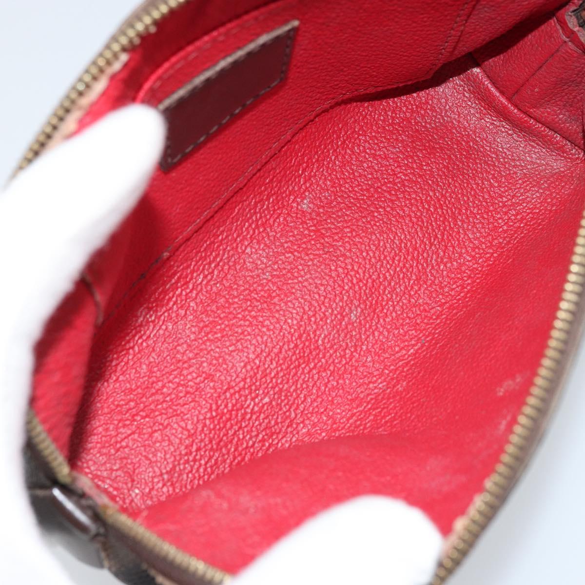 LOUIS VUITTON Damier Ebene Pochette Cosmetic PM Pouch N47516 LV Auth BA11689