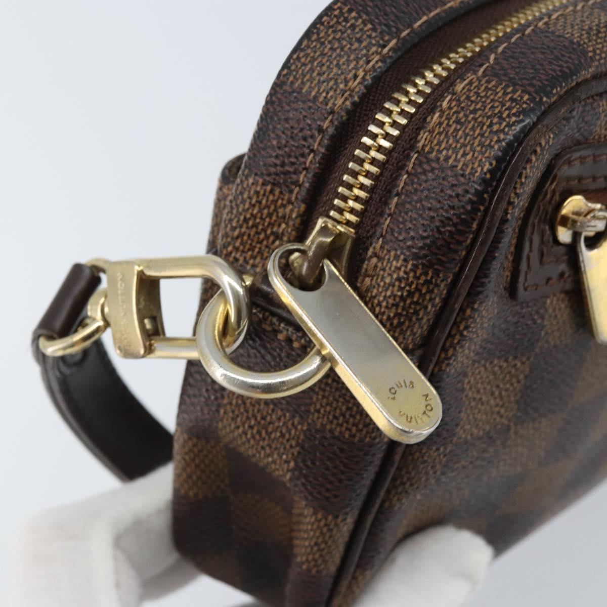 LOUIS VUITTON Damier Ebene Pochette Billets Macau Clutch Bag N61739 Auth BA11690