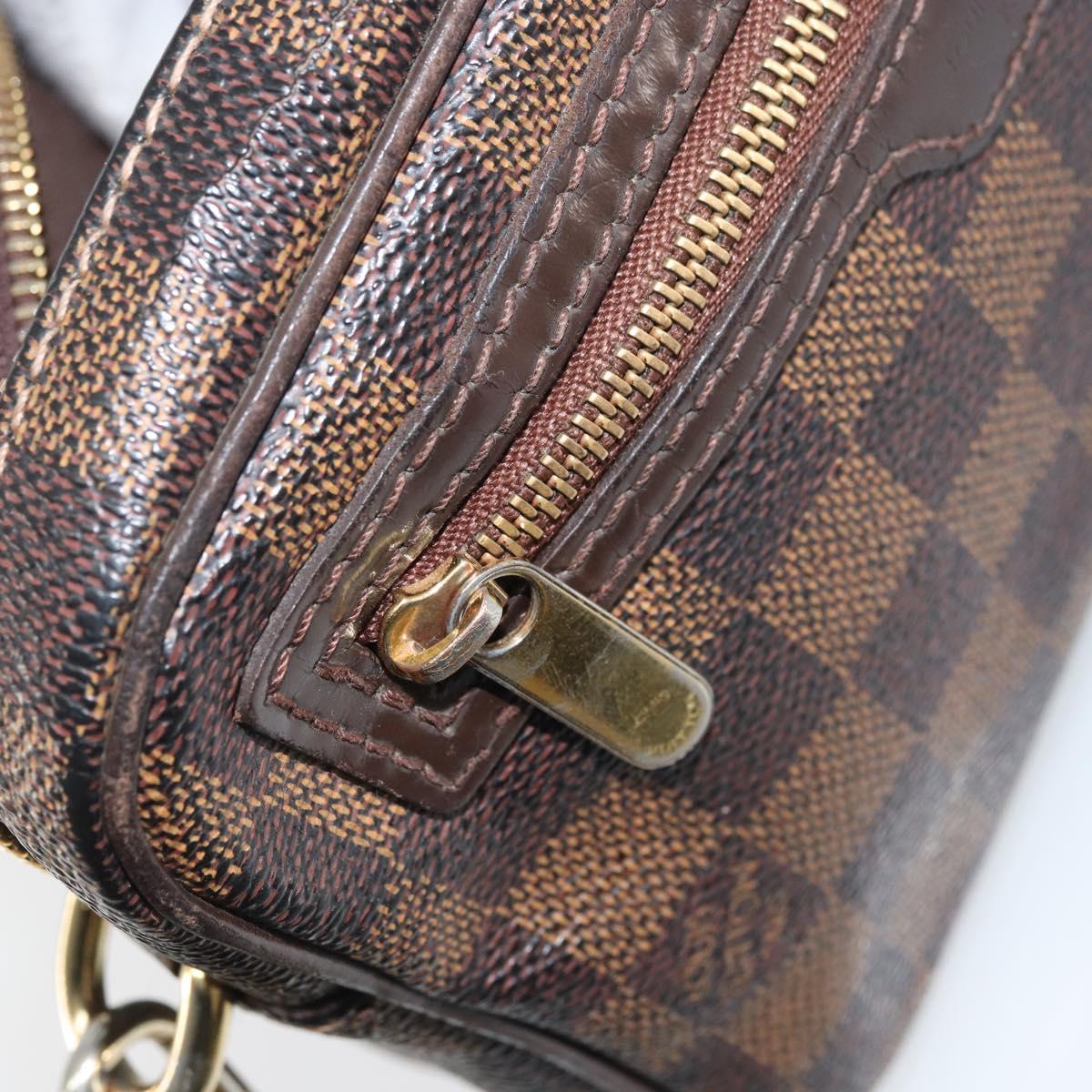 LOUIS VUITTON Damier Ebene Pochette Billets Macau Clutch Bag N61739 Auth BA11690
