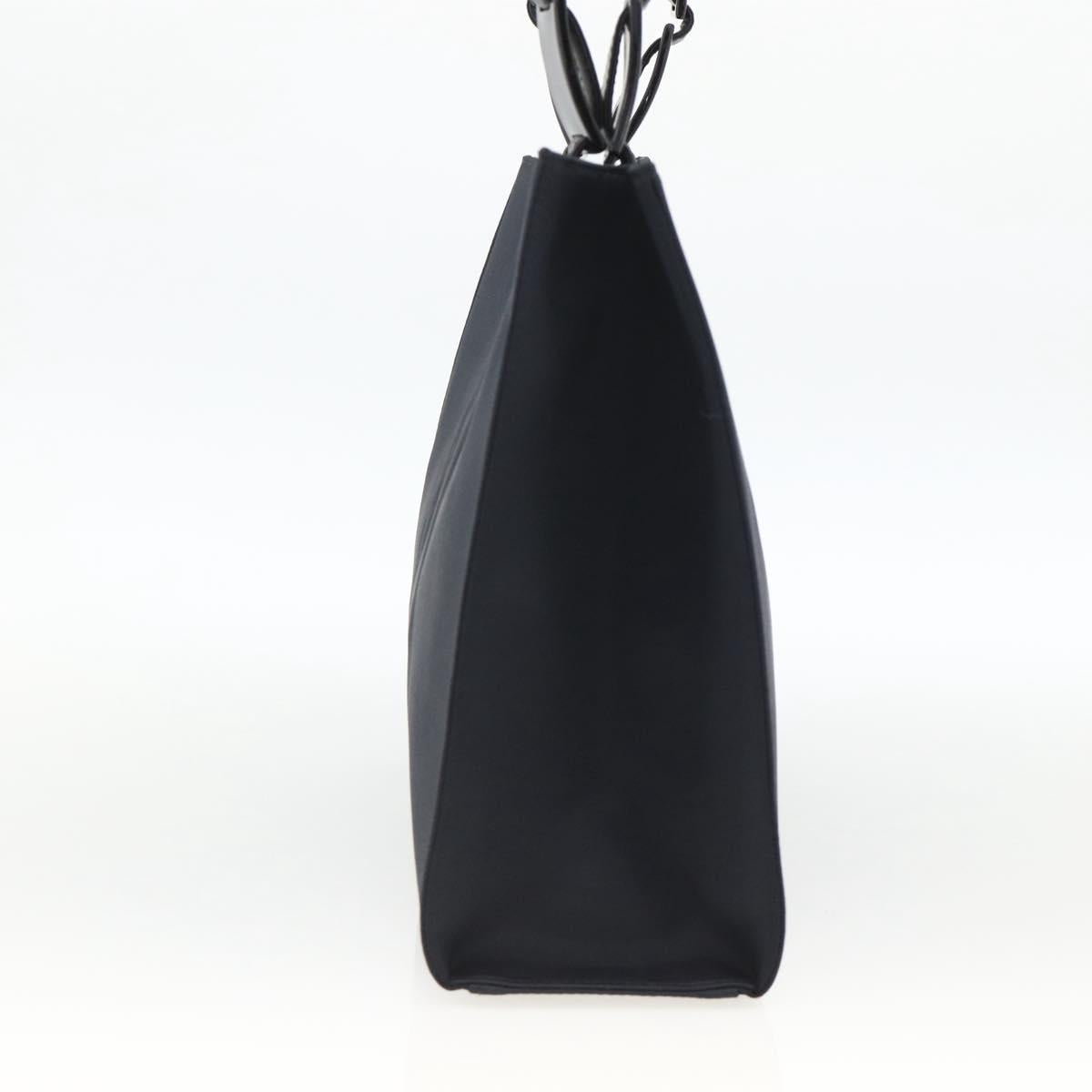SAINT LAURENT Shoulder Bag Nylon Navy Silver Auth BA11701