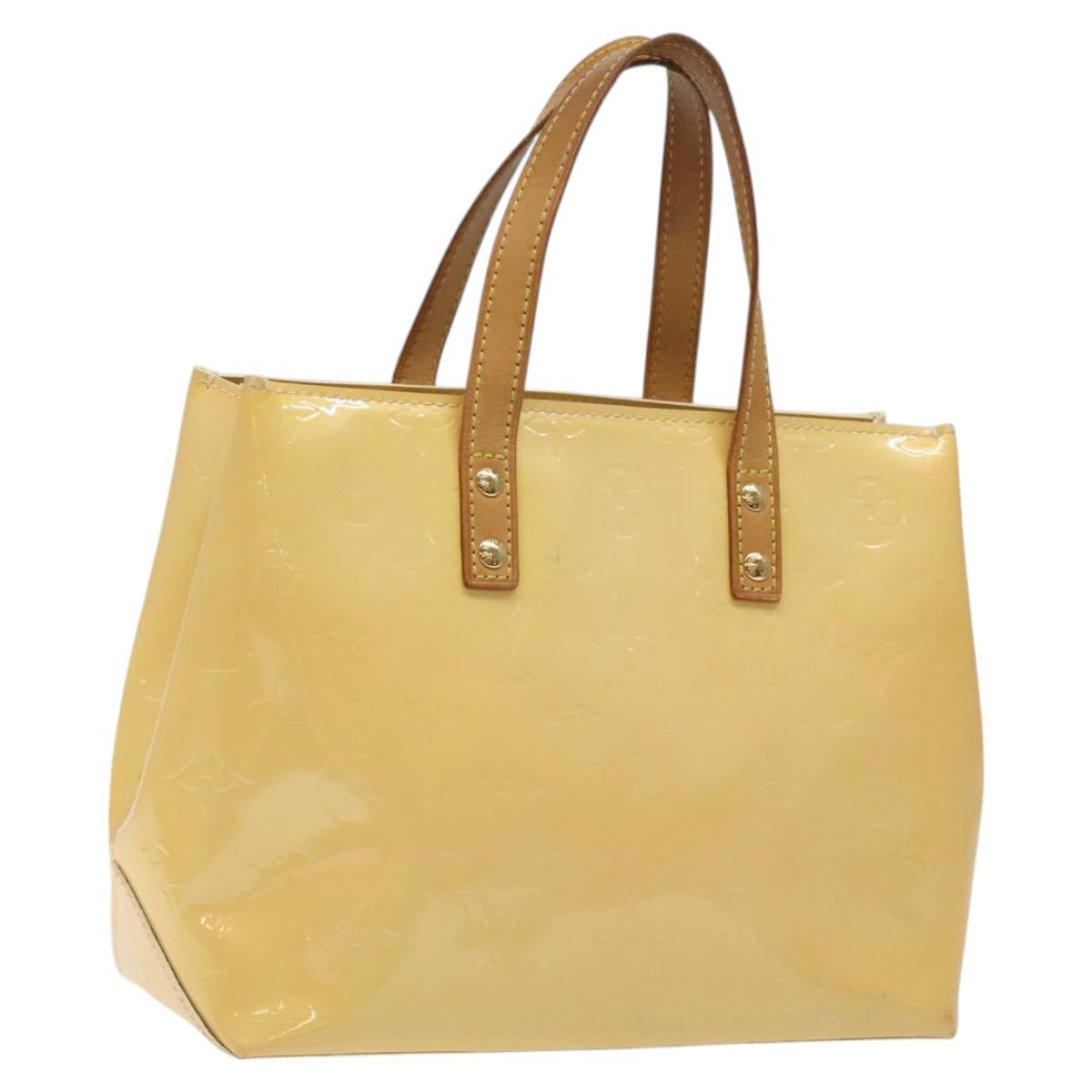 LOUIS VUITTON Monogram Vernis Reade PM Bag Marshmallow Pink M91306 Auth BA1171