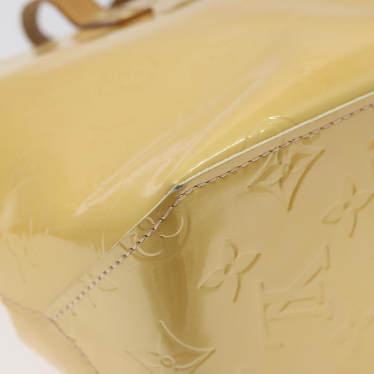 LOUIS VUITTON Monogram Vernis Reade PM Bag Marshmallow Pink M91306 Auth BA1171