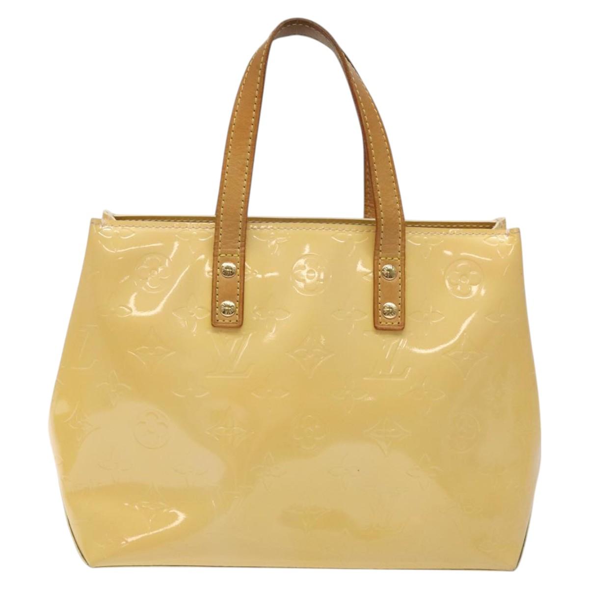 LOUIS VUITTON Monogram Vernis Reade PM Bag Marshmallow Pink M91306 Auth BA1171