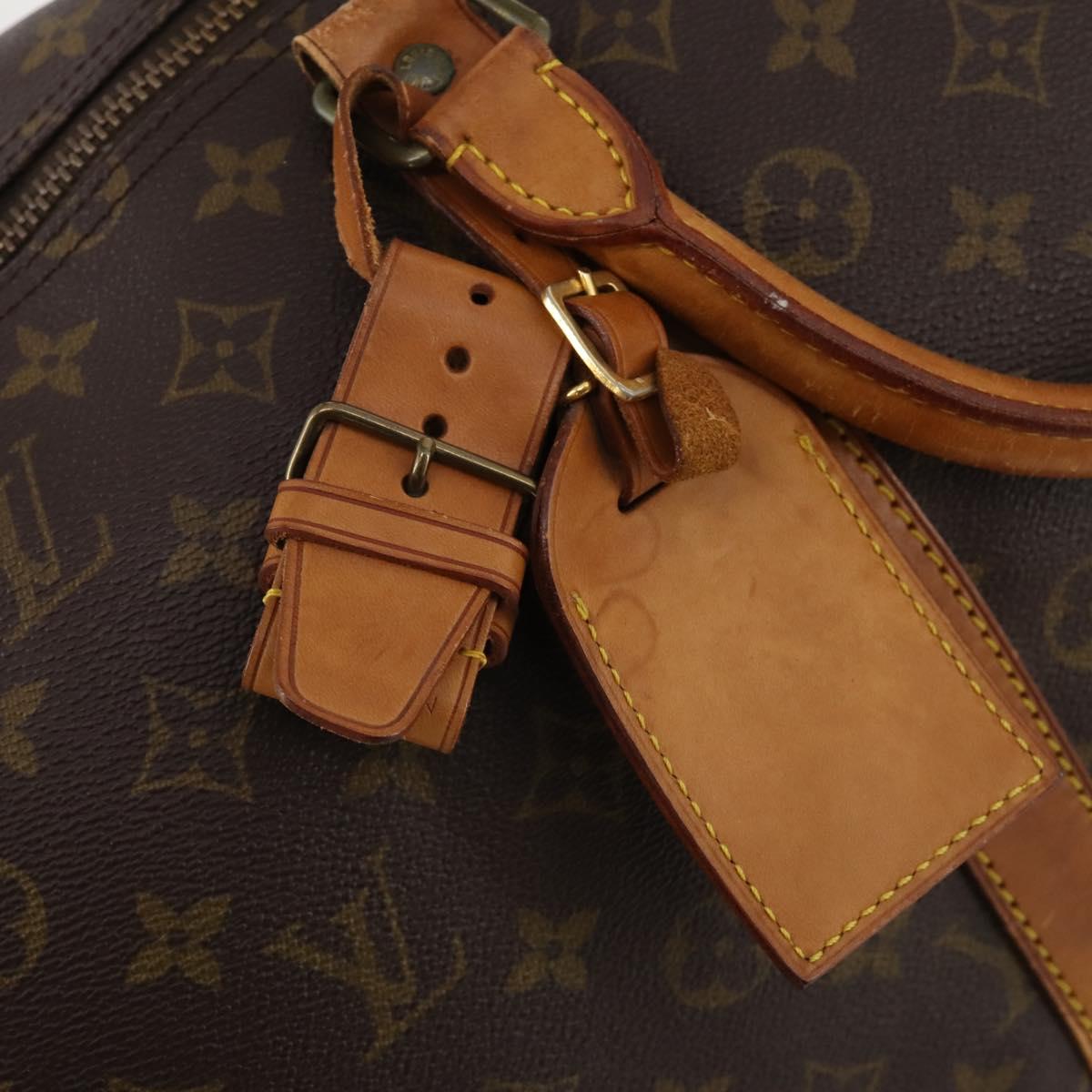LOUIS VUITTON Monogram Keepall 55 Boston Bag M41424 LV Auth BA11712