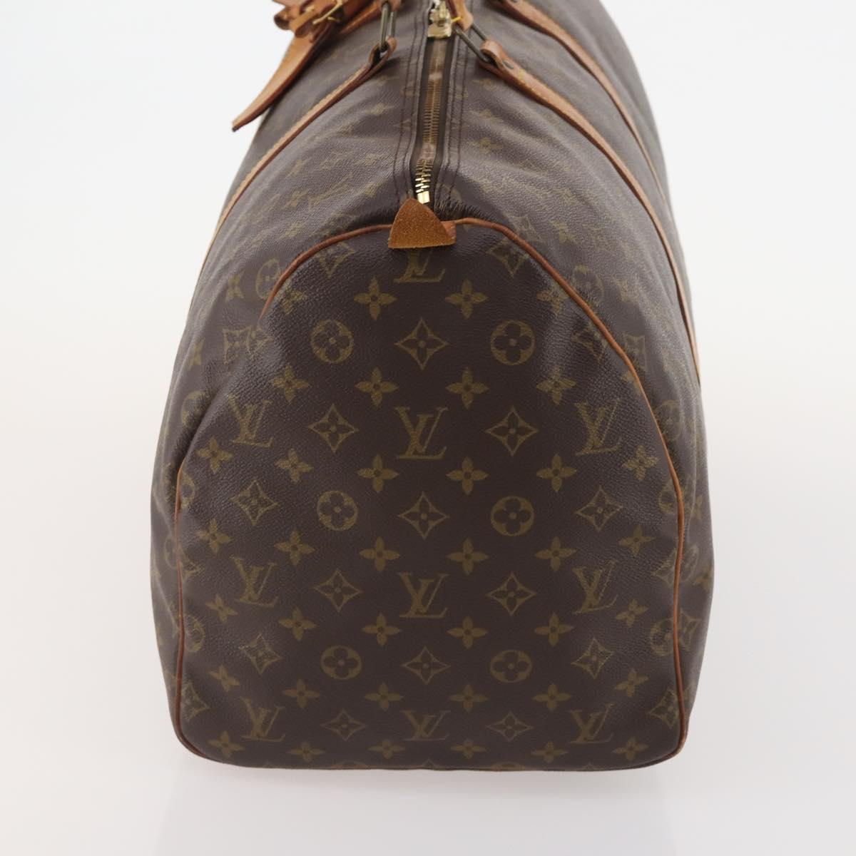 LOUIS VUITTON Monogram Keepall 55 Boston Bag M41424 LV Auth BA11712