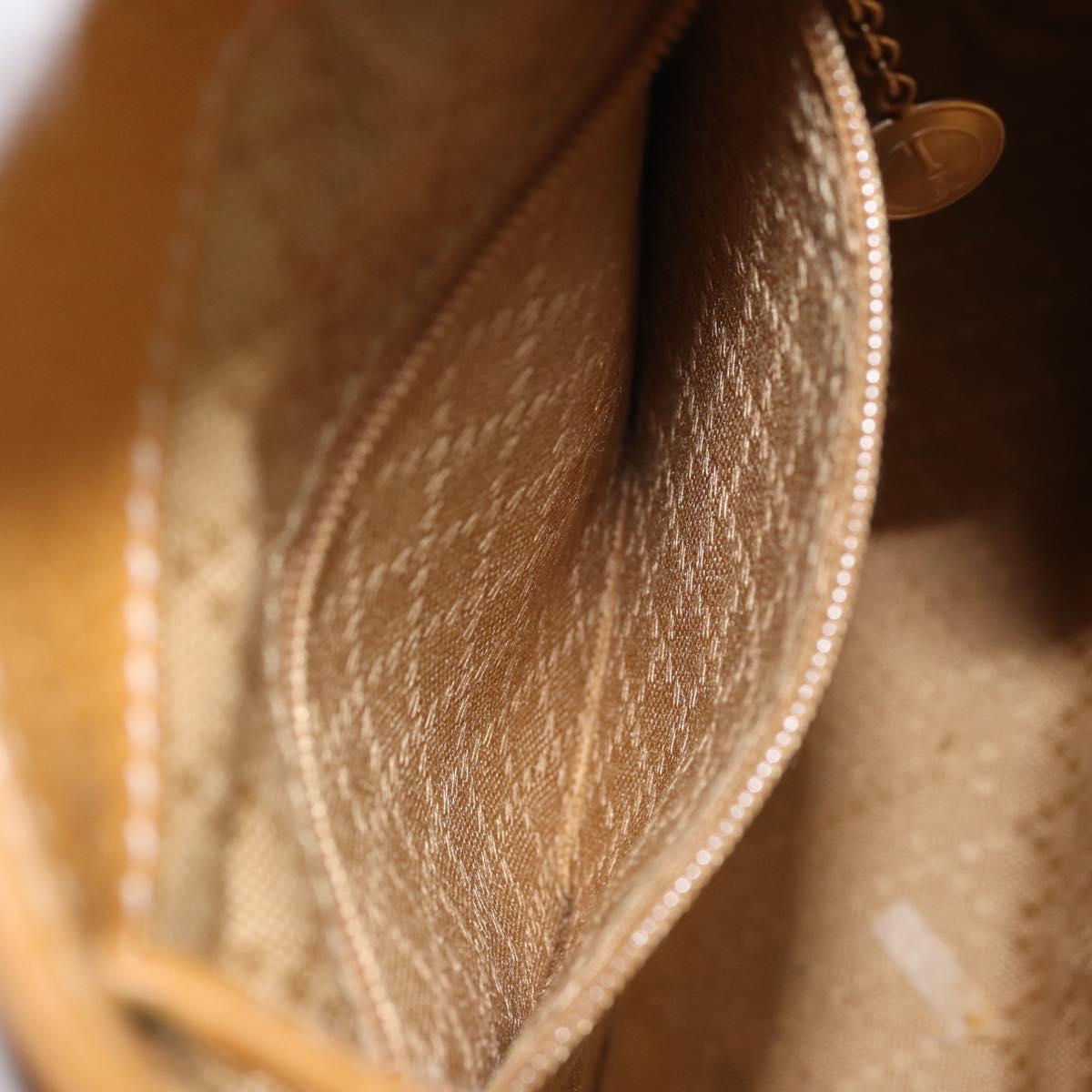GUCCI Bamboo Backpack Leather Beige Gold 003 2058 0030 Auth BA11729