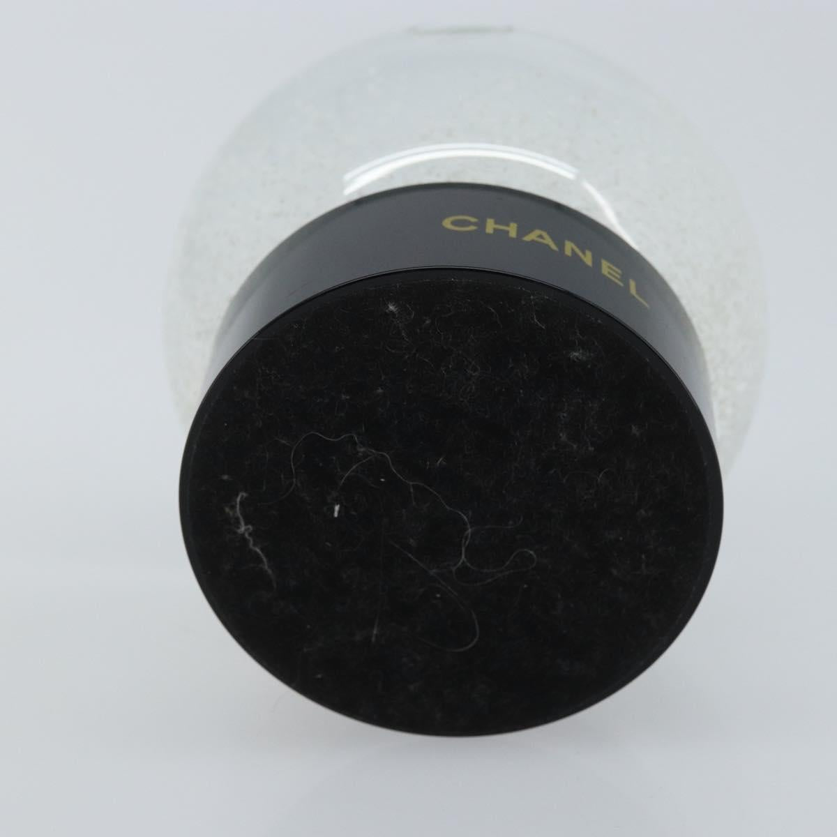 CHANEL Snow Globe Glass White CC Auth BA11731