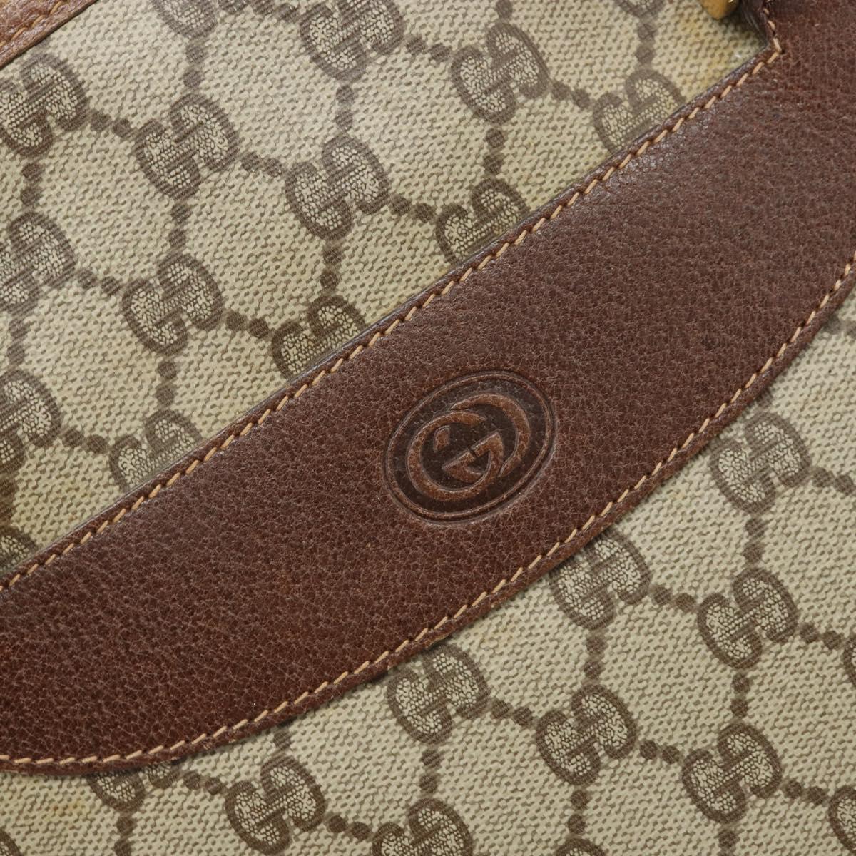 GUCCI GG Supreme Tote Bag PVC Beige Gold 002 39 6130 Auth BA11743