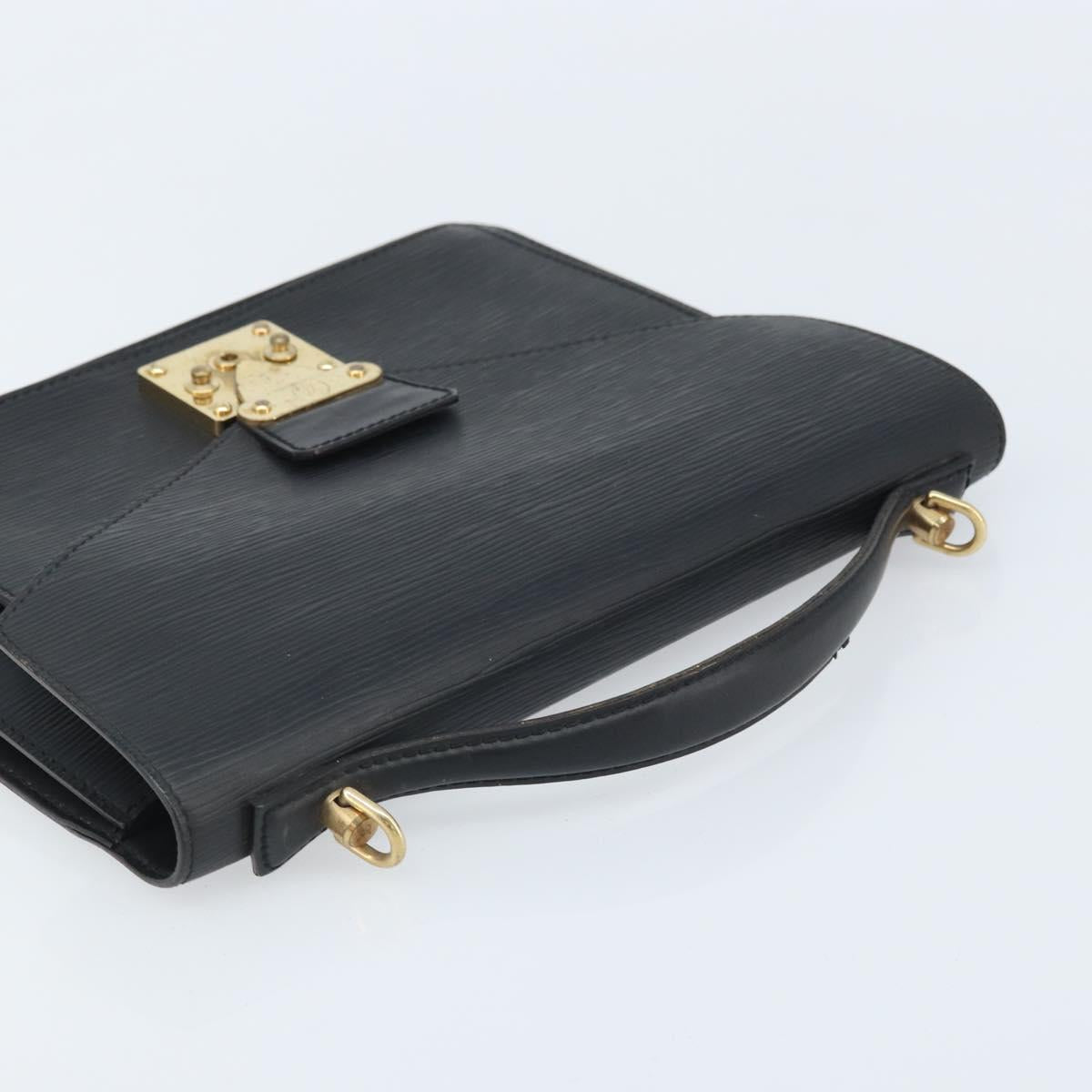 LOUIS VUITTON Epi Monceau 28 Hand Bag Black M52122 LV Auth BA11749