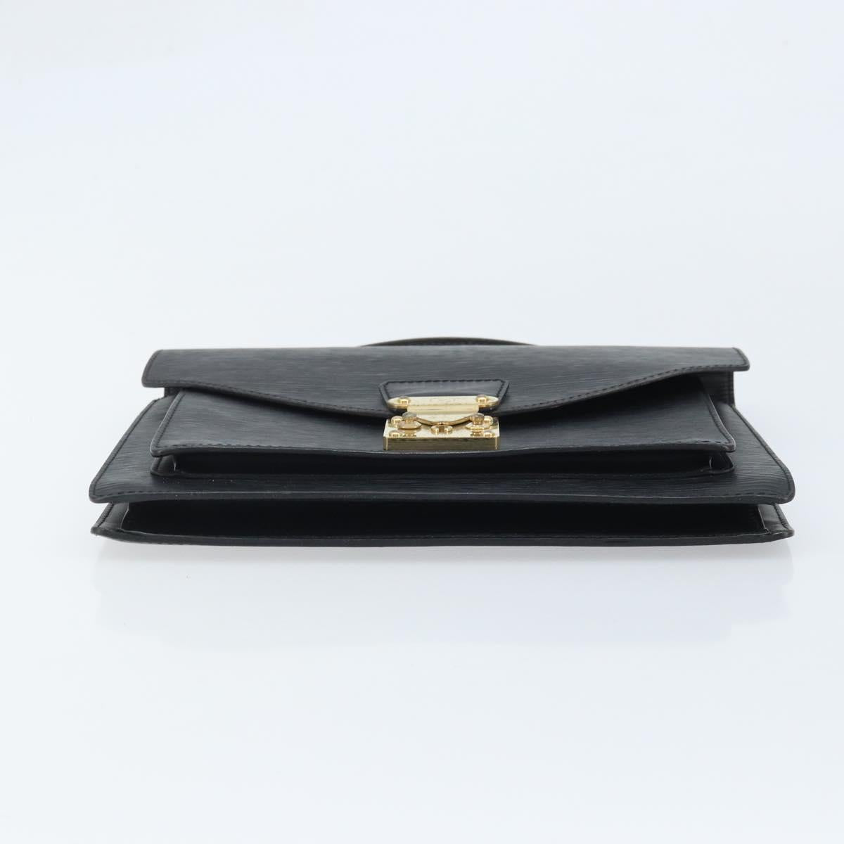 LOUIS VUITTON Epi Monceau 28 Hand Bag Black M52122 LV Auth BA11749