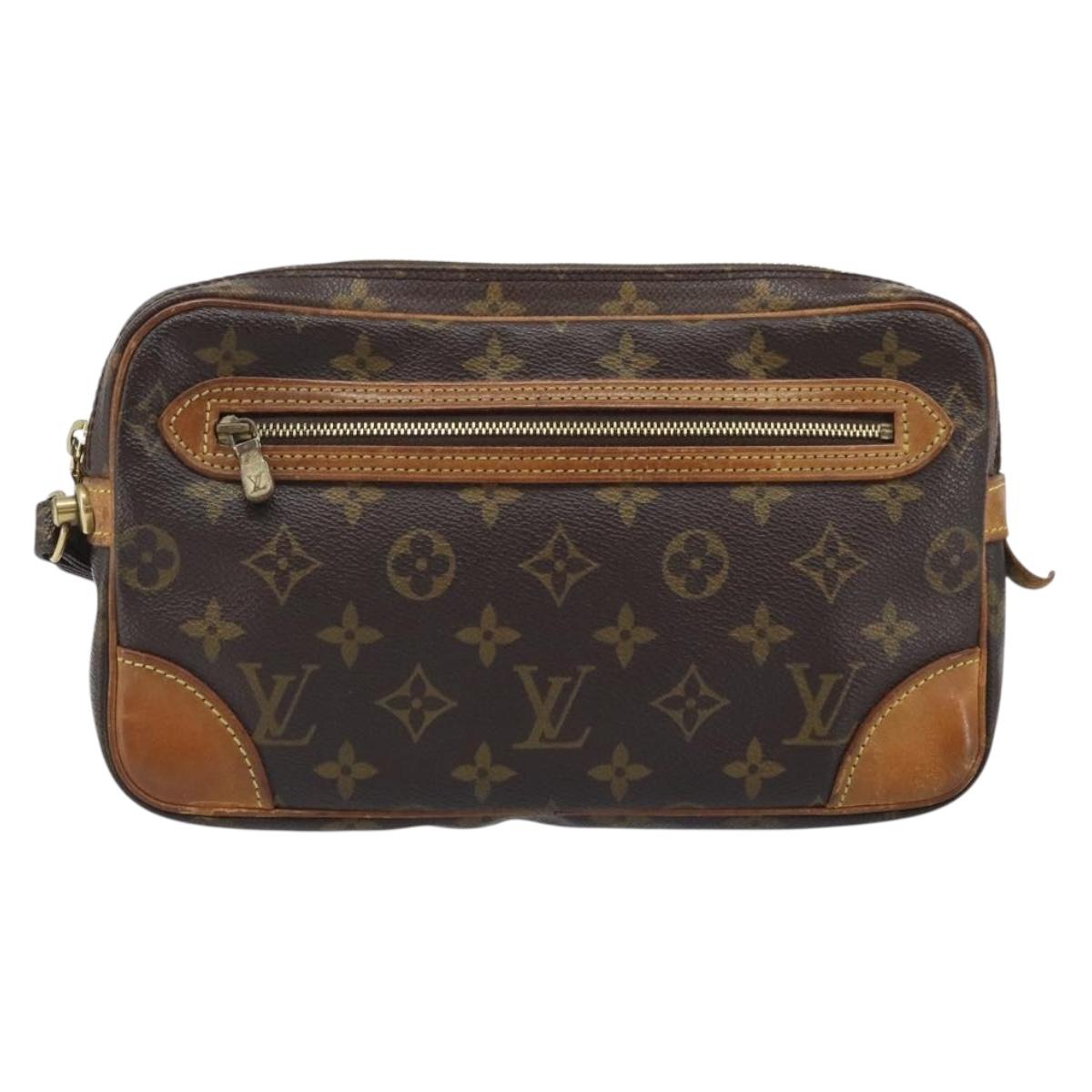 LOUIS VUITTON Monogram Marly Dragonne GM Clutch Bag M51825 LV Auth BA11750