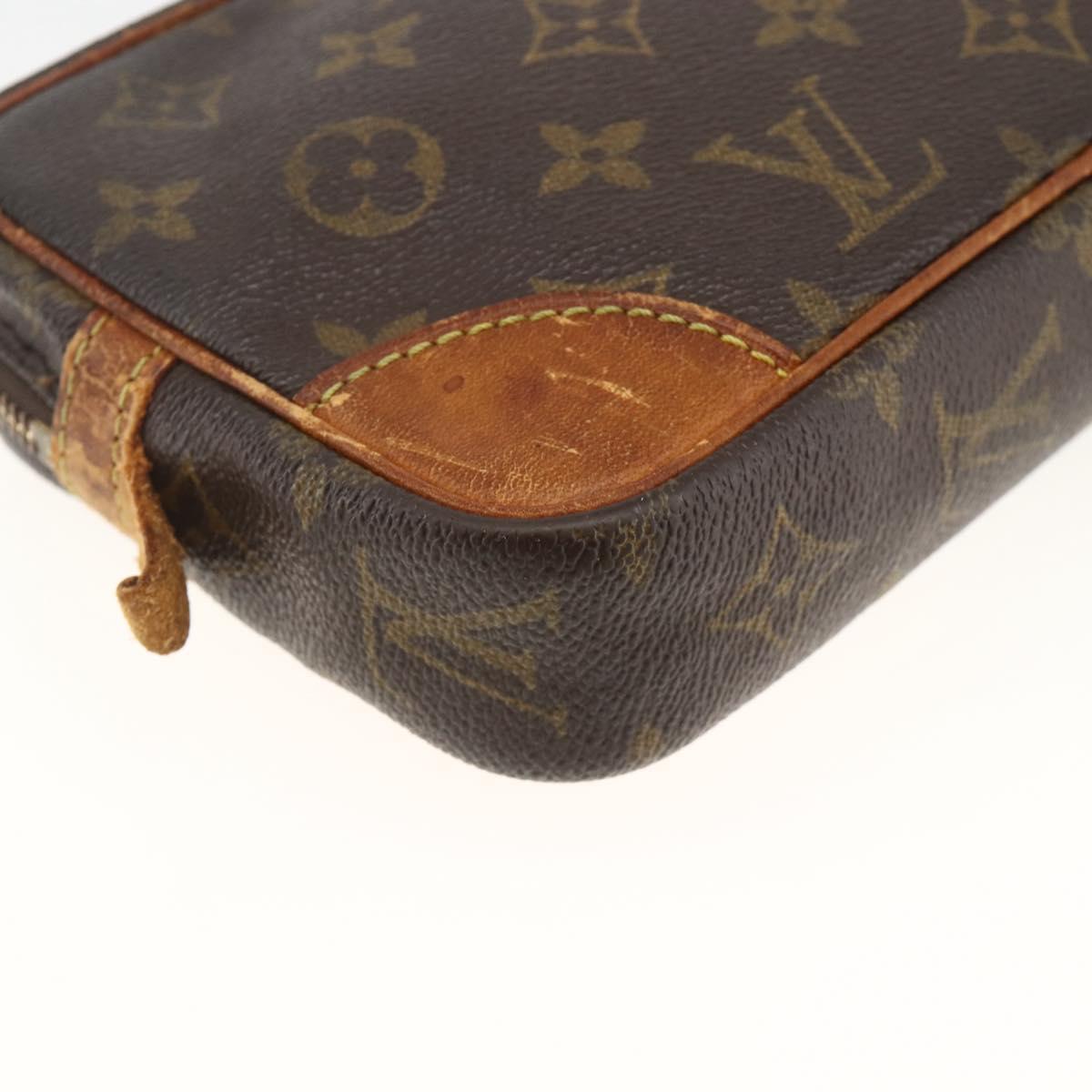 LOUIS VUITTON Monogram Marly Dragonne PM Clutch Bag M51827 LV Auth BA11753