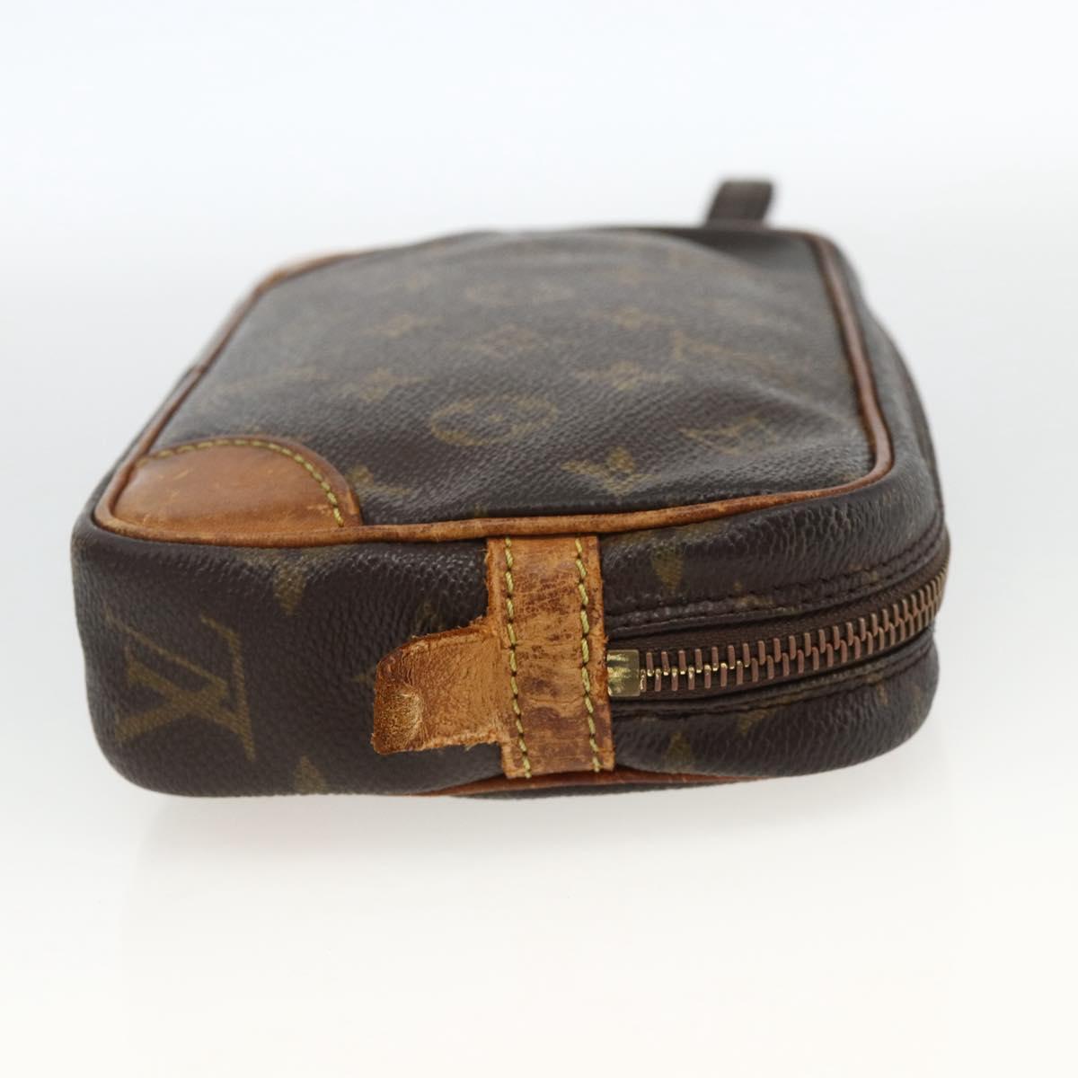 LOUIS VUITTON Monogram Marly Dragonne PM Clutch Bag M51827 LV Auth BA11753