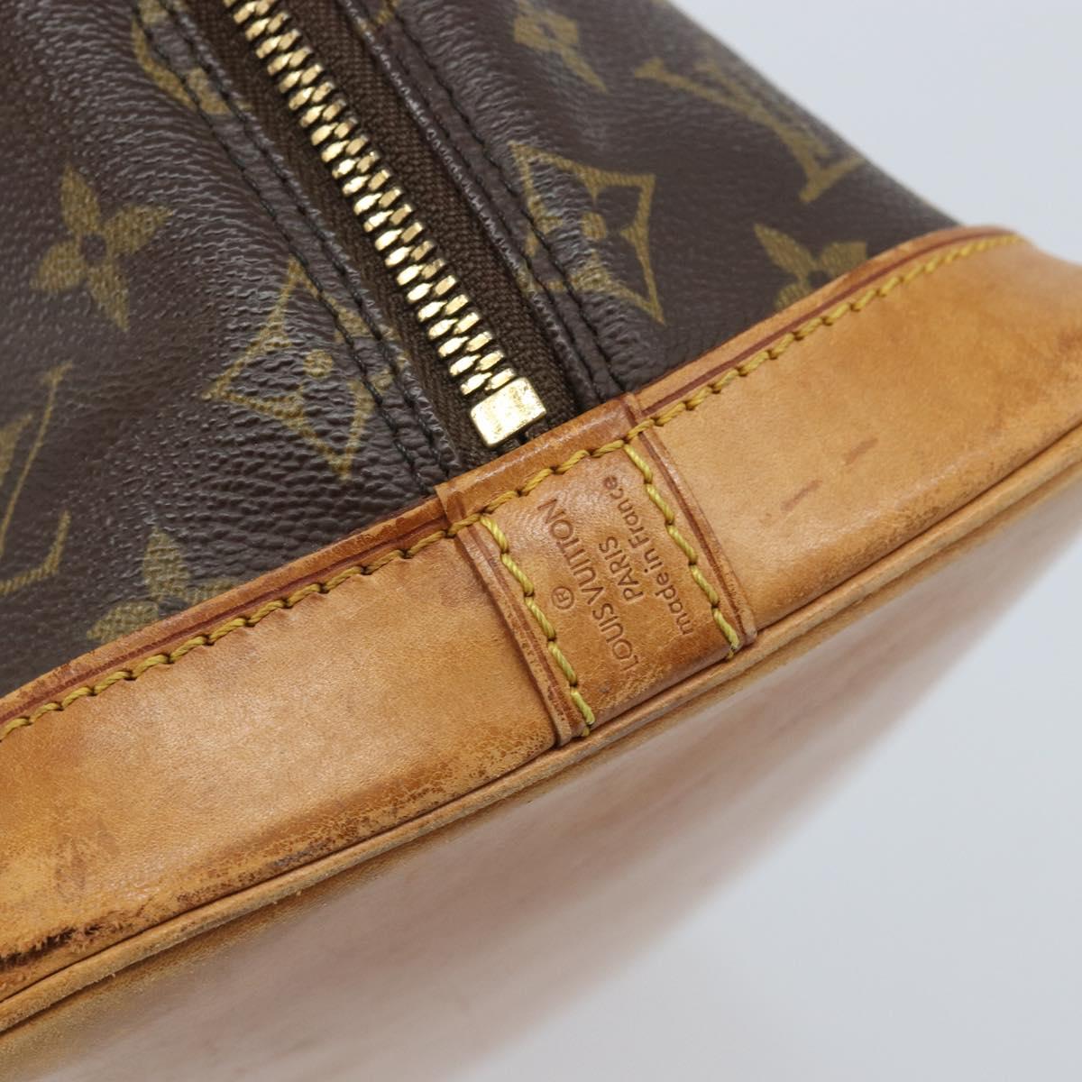 LOUIS VUITTON Monogram Alma Hand Bag M51130 LV Auth BA11756