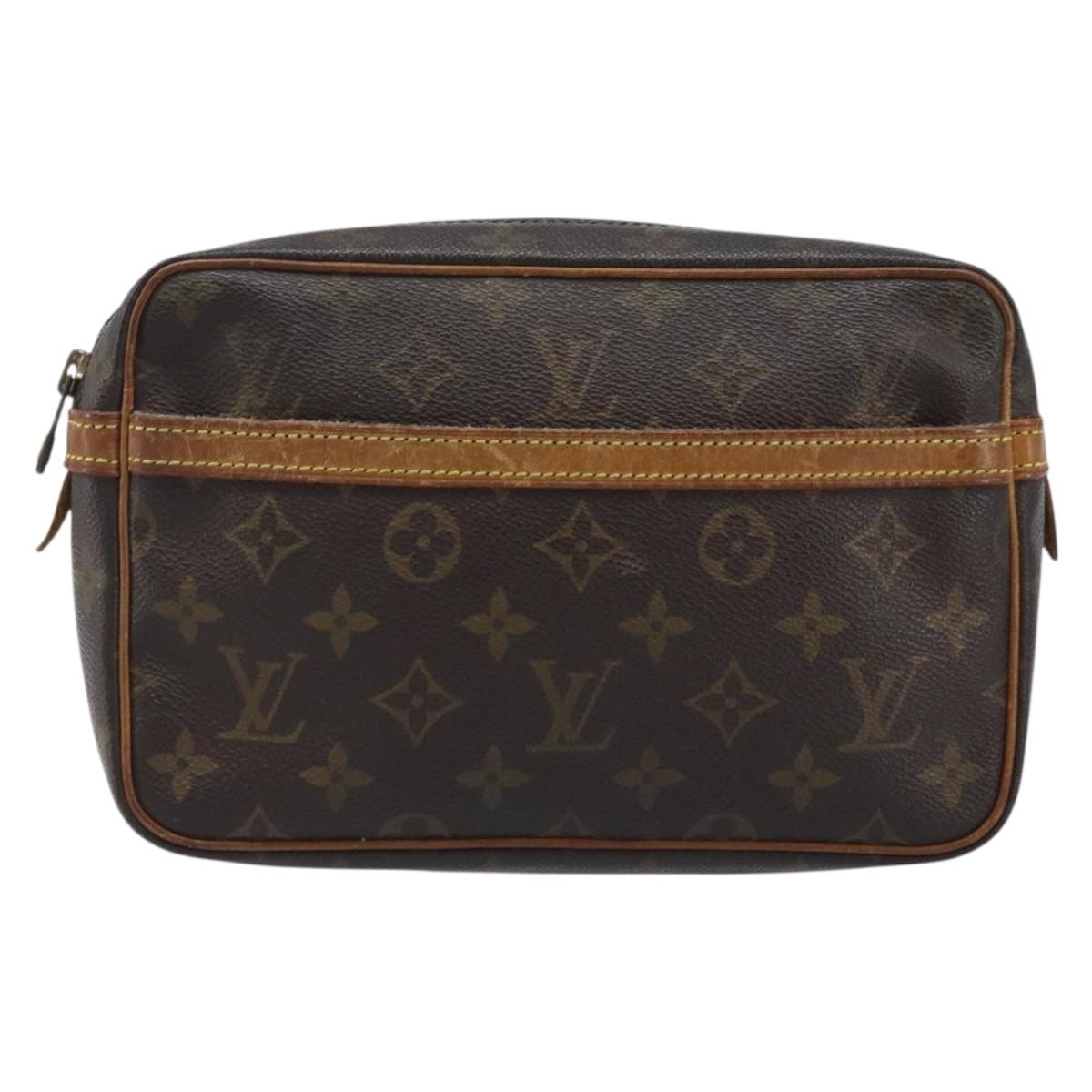 LOUIS VUITTON Monogram Compiegne 23 Clutch Bag M51847 LV Auth BA11757