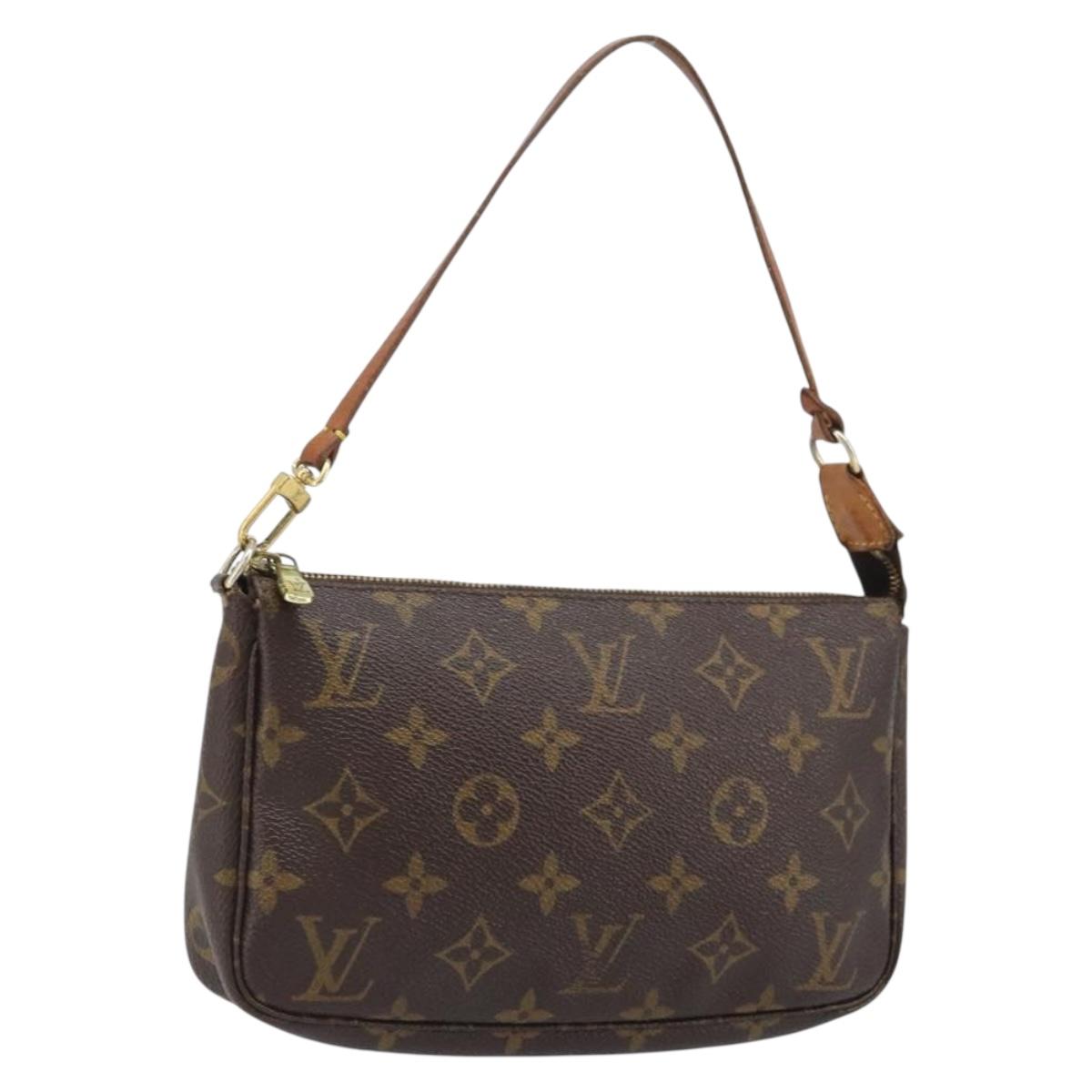 LOUIS VUITTON Monogram Pochette Accessoires Pouch M51980 LV Auth BA11760