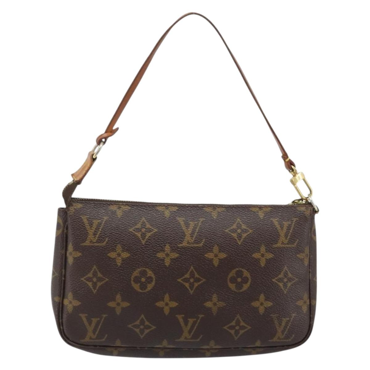LOUIS VUITTON Monogram Pochette Accessoires Pouch M51980 LV Auth BA11760
