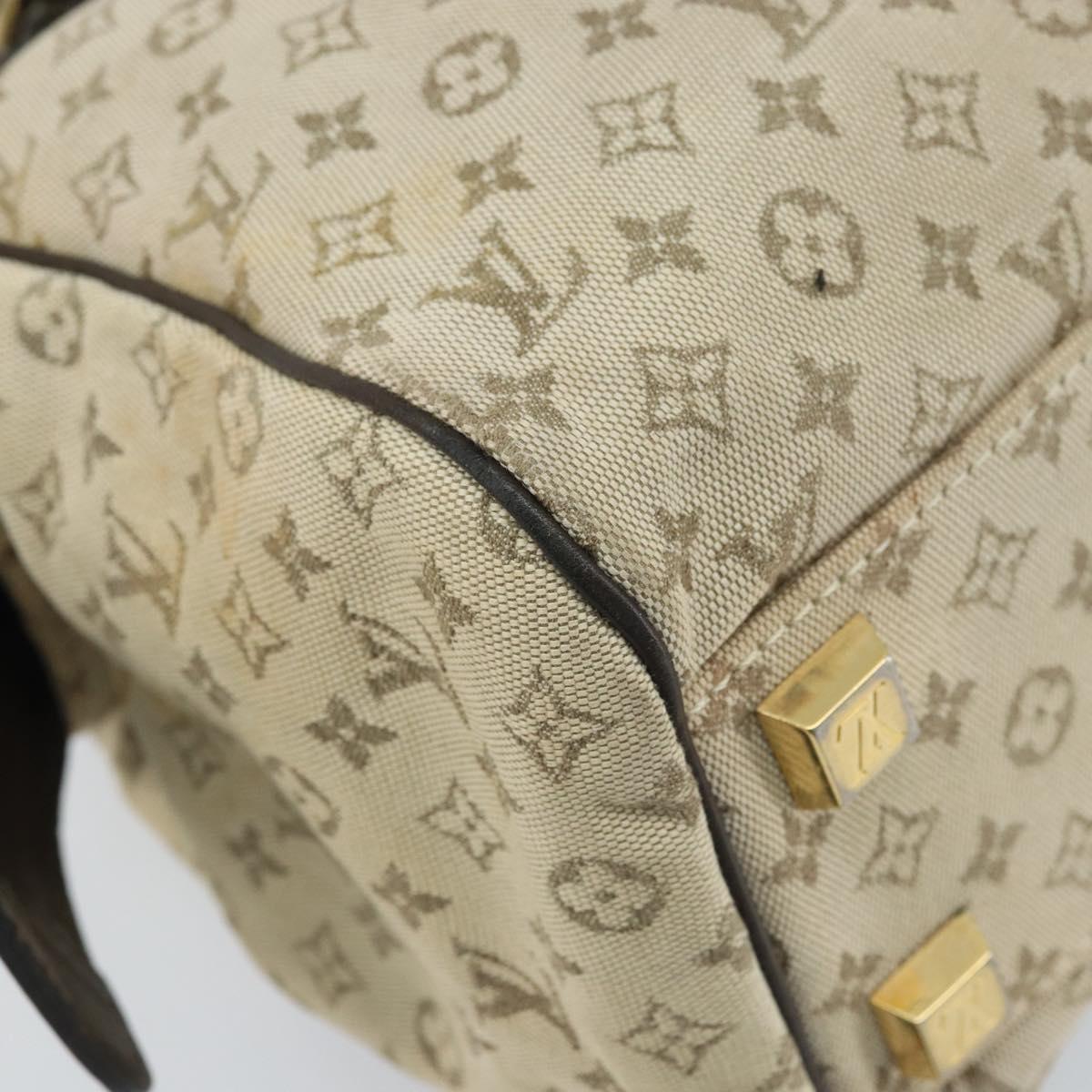 LOUIS VUITTON Monogram Mini Josephine PM Hand Bag Khaki M92215 LV Auth BA11763