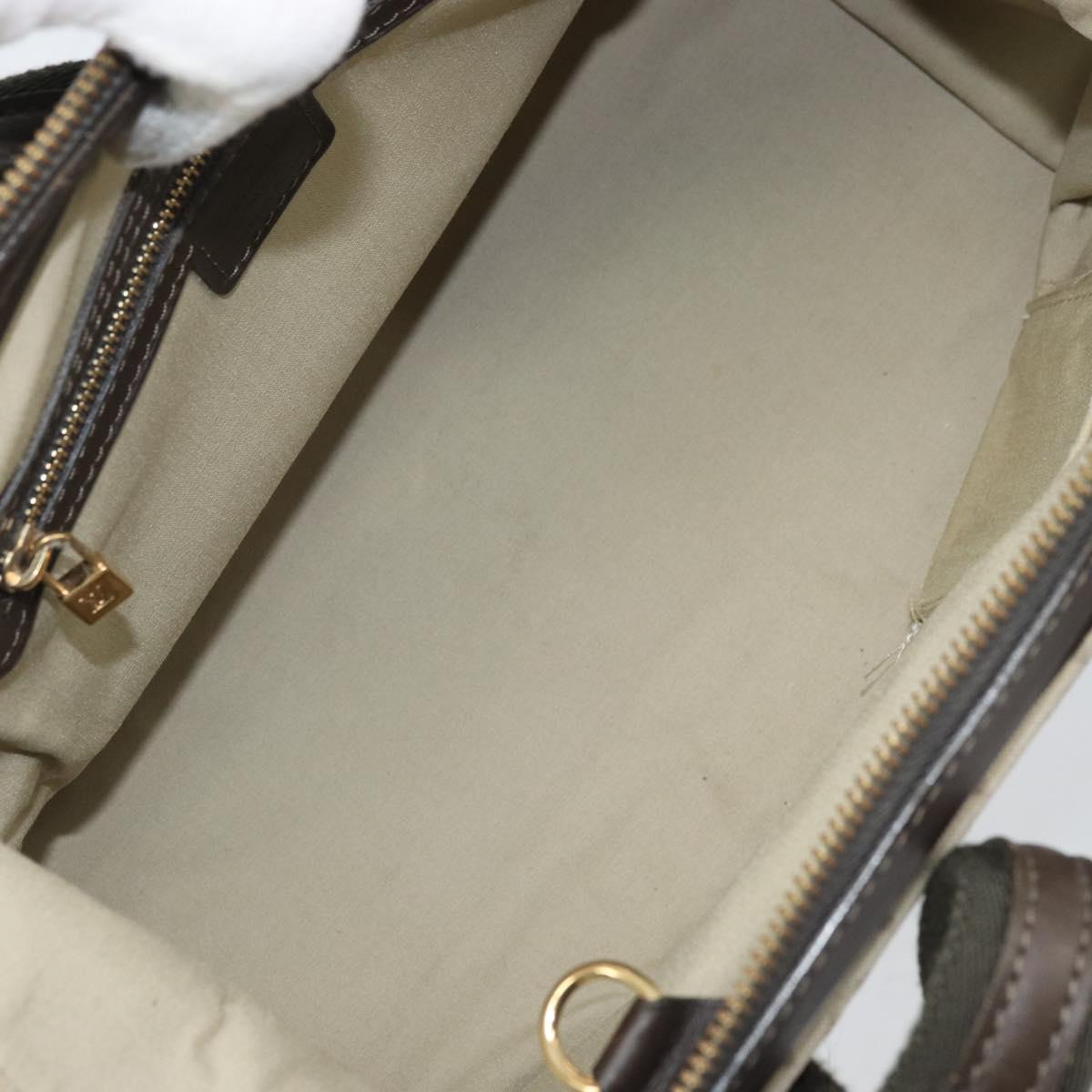 LOUIS VUITTON Monogram Mini Josephine PM Hand Bag Khaki M92215 LV Auth BA11763