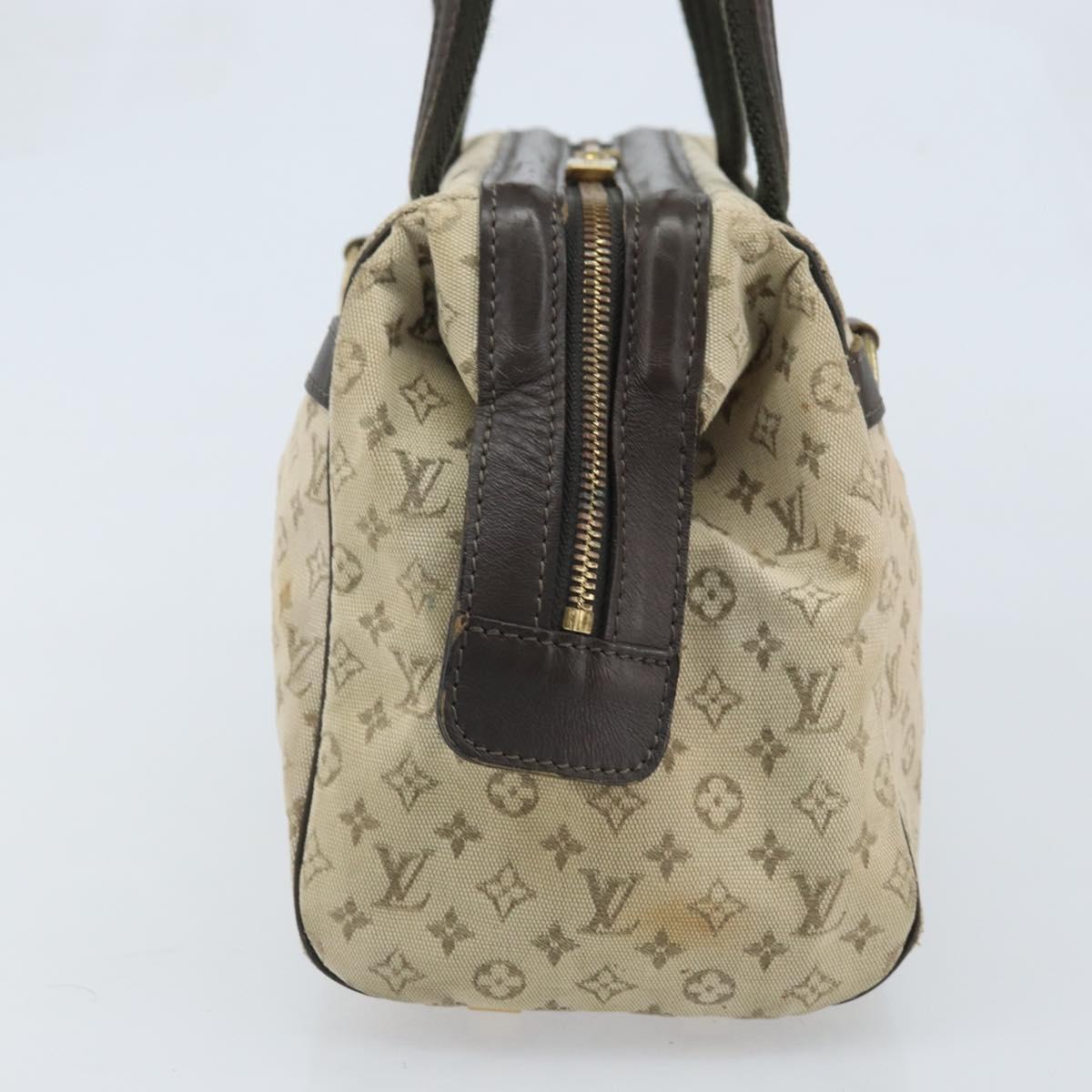 LOUIS VUITTON Monogram Mini Josephine PM Hand Bag Khaki M92215 LV Auth BA11763