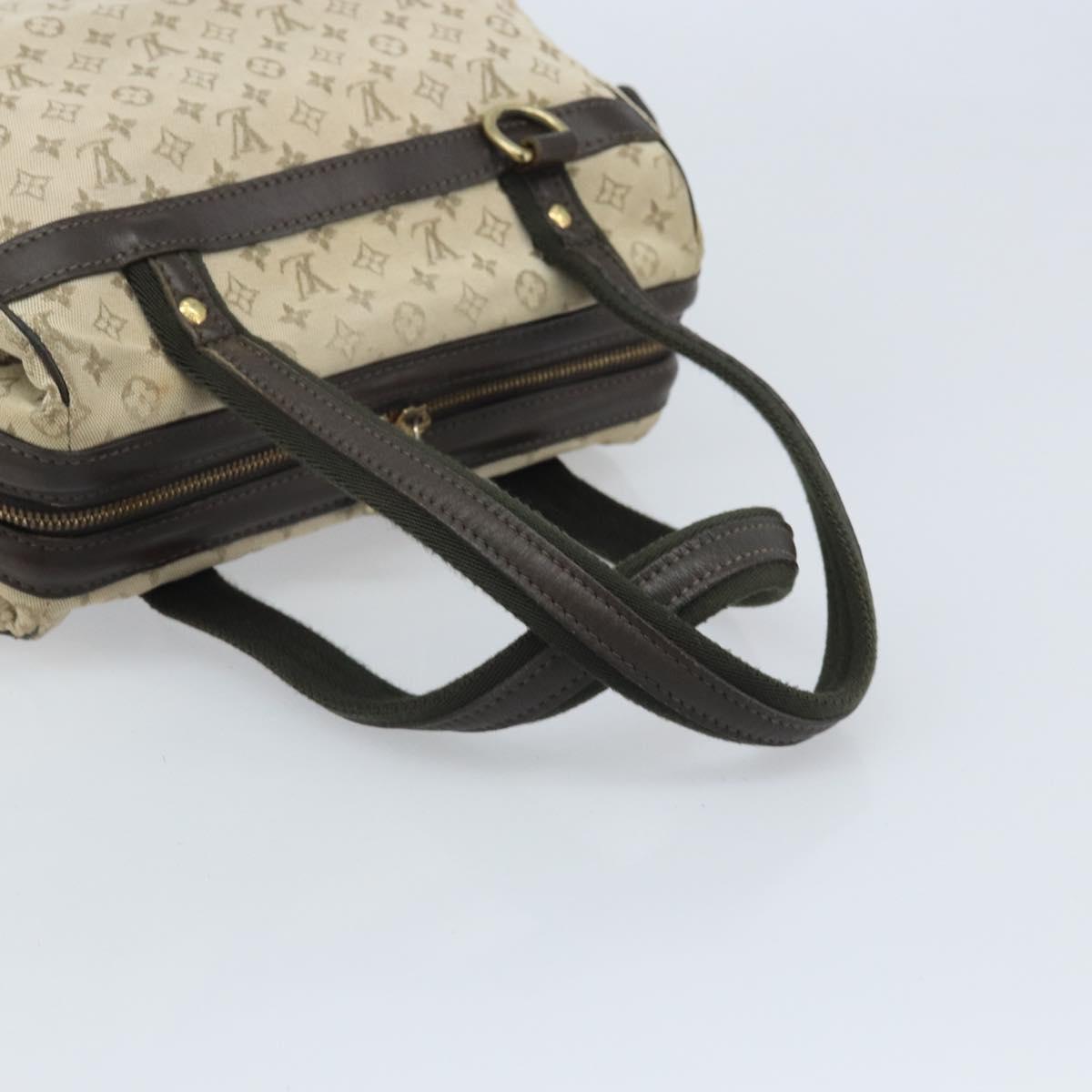 LOUIS VUITTON Monogram Mini Josephine PM Hand Bag Khaki M92215 LV Auth BA11763