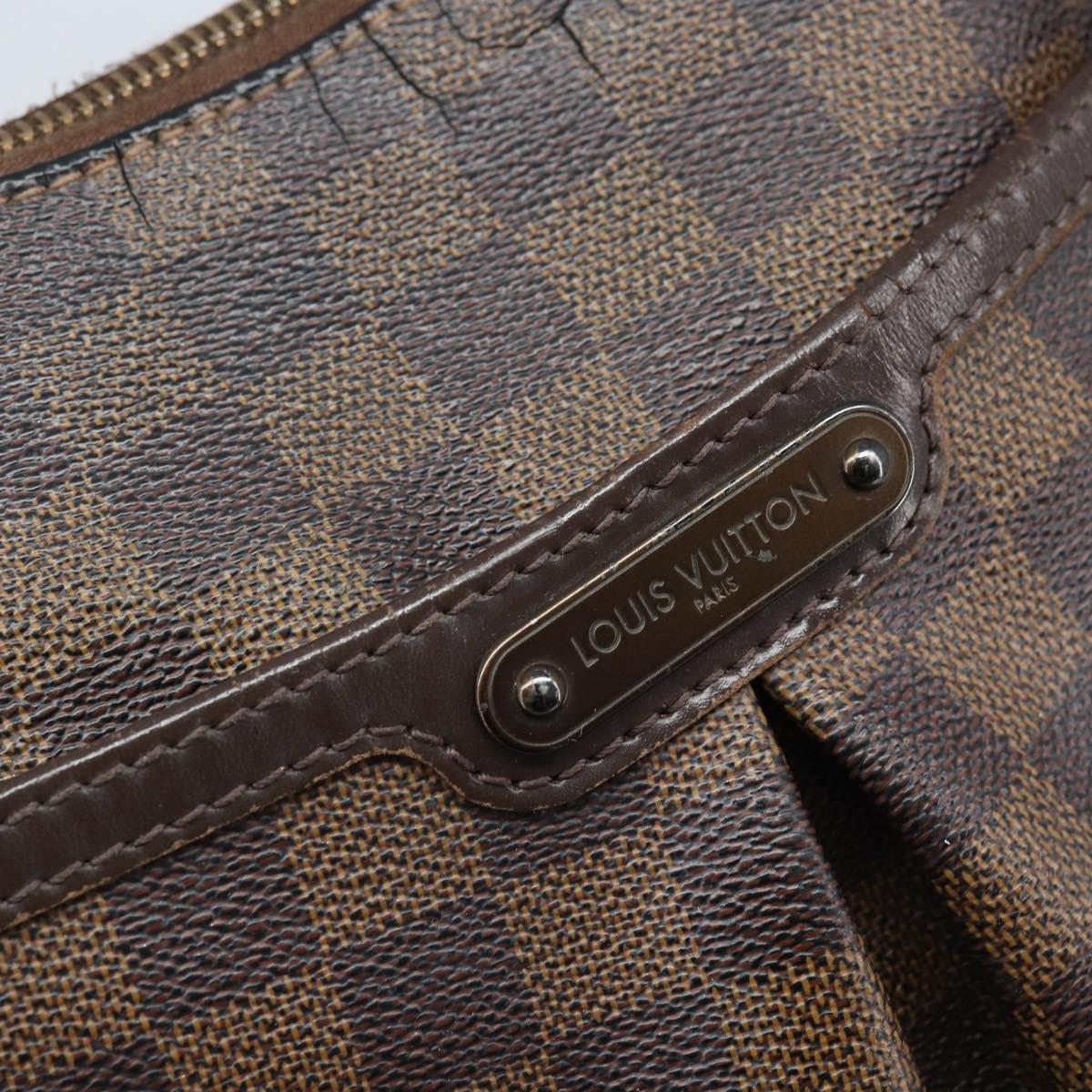 LOUIS VUITTON Damier Ebene Bloomsbury GM Shoulder Bag N42250 LV Auth BA11765