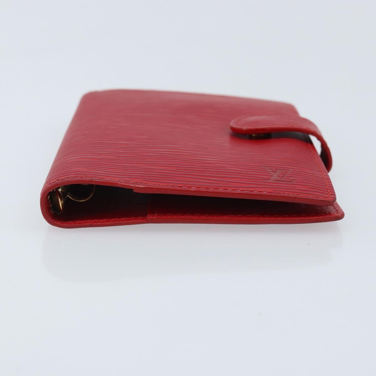 LOUIS VUITTON Epi Agenda PM Day Planner Cover Red R20057 LV Auth BA11766