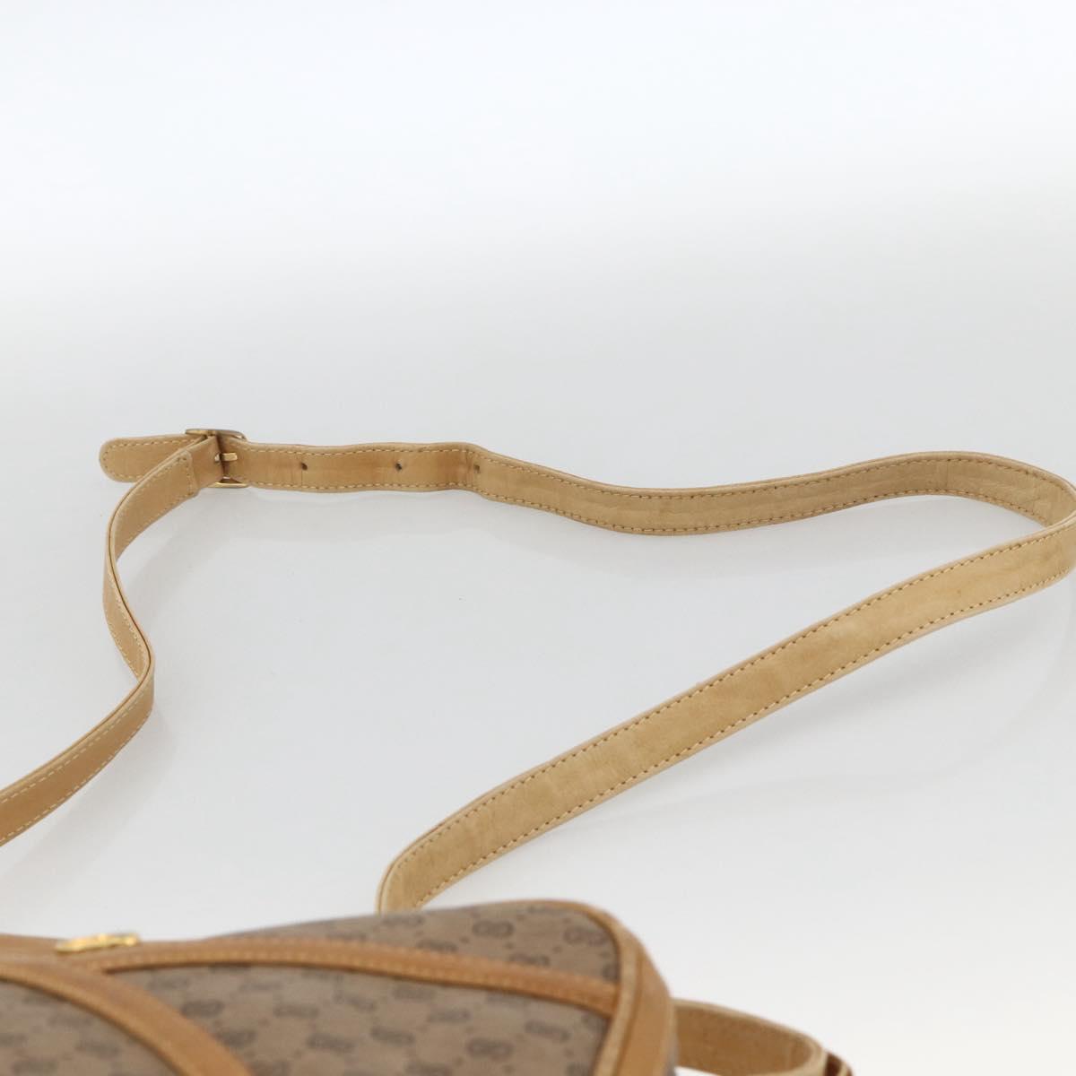GUCCI Micro GG Supreme Shoulder Bag PVC Beige Gold 001 261 1096 Auth BA11772