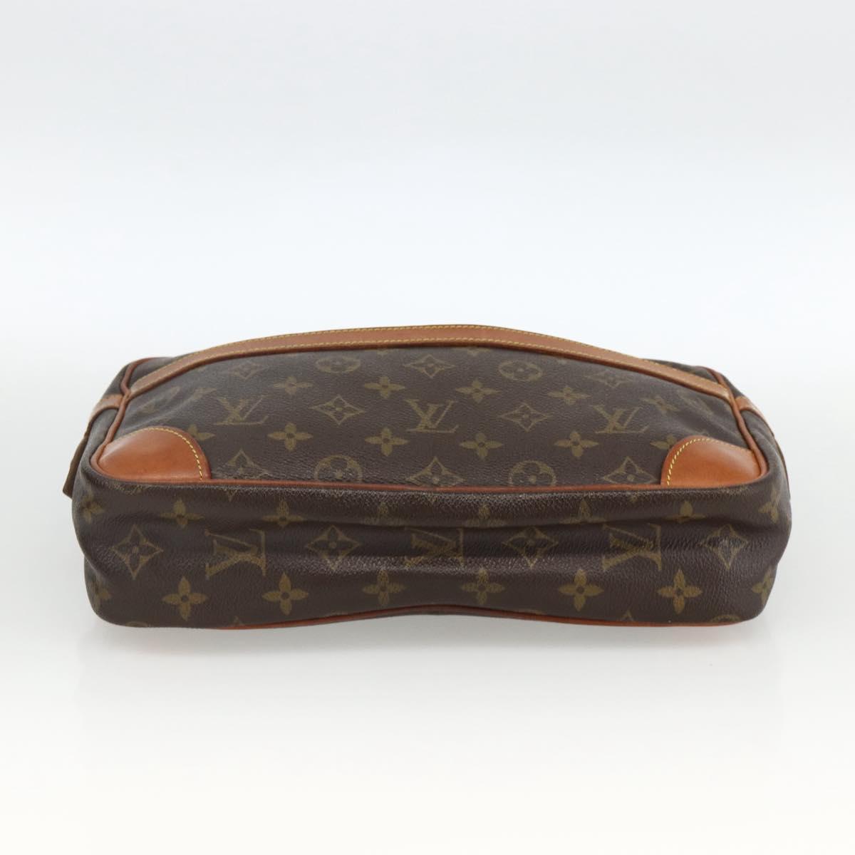 LOUIS VUITTON Monogram Compiegne 28 Clutch Bag M51845 LV Auth BA11773