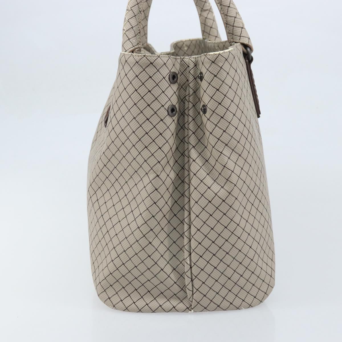 BOTTEGA VENETA Tote Bag PVC Canvas Gray Auth BA11786