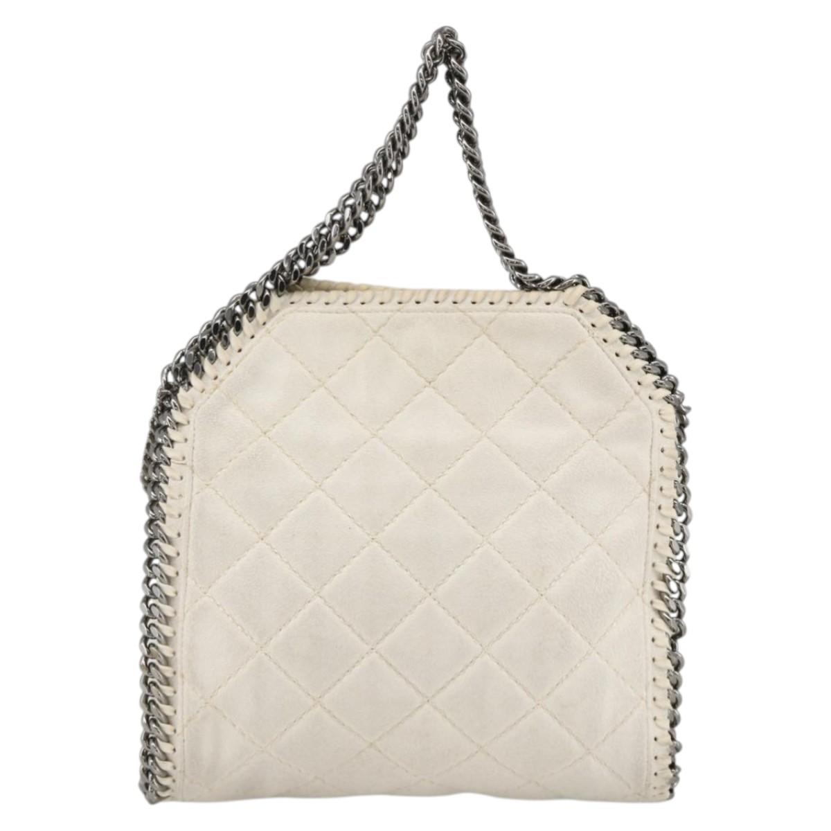 Stella MacCartney Chain Farabella Mini Bag Polyester 2way White Auth BA11787A