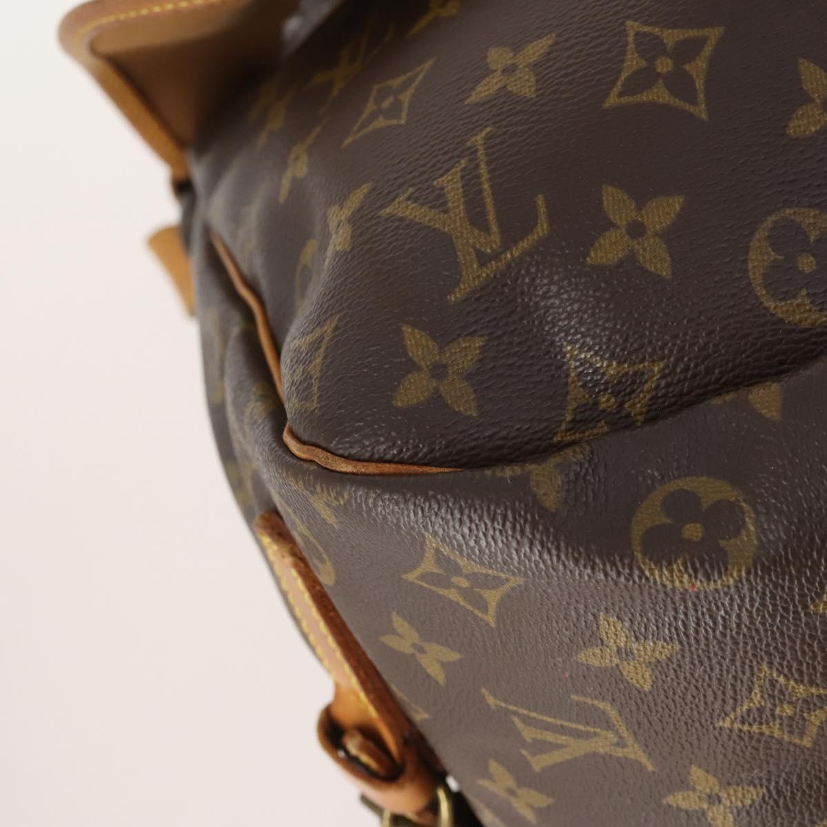 LOUIS VUITTON Monogram Saumur 35 Shoulder Bag M42254 LV Auth BA11793