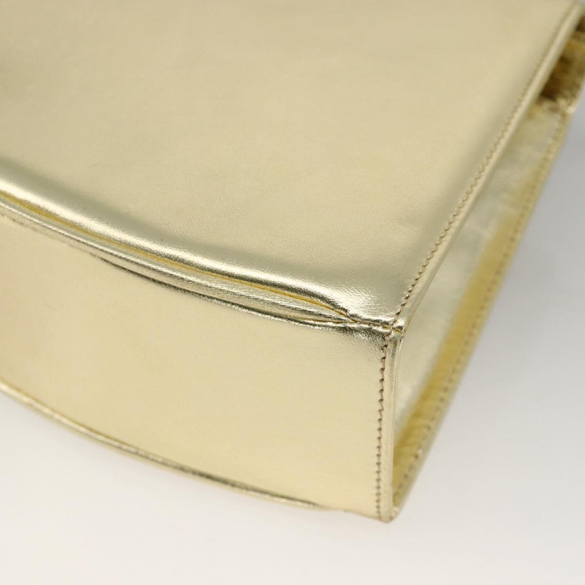Salvatore Ferragamo Shoulder Bag Leather Gold Tone Auth BA11796A