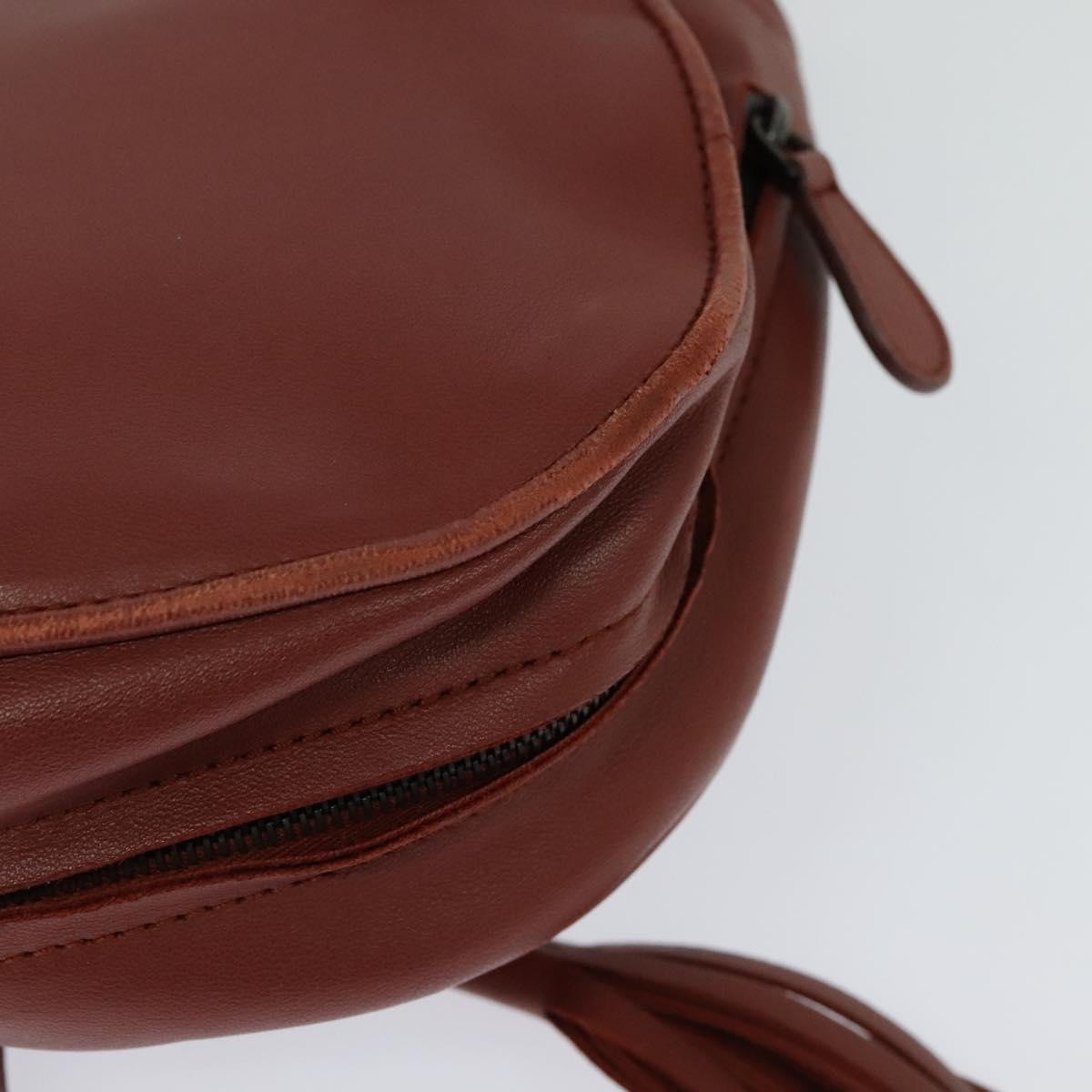 BOTTEGA VENETA INTRECCIATO Waist bag Leather Brown Auth BA118