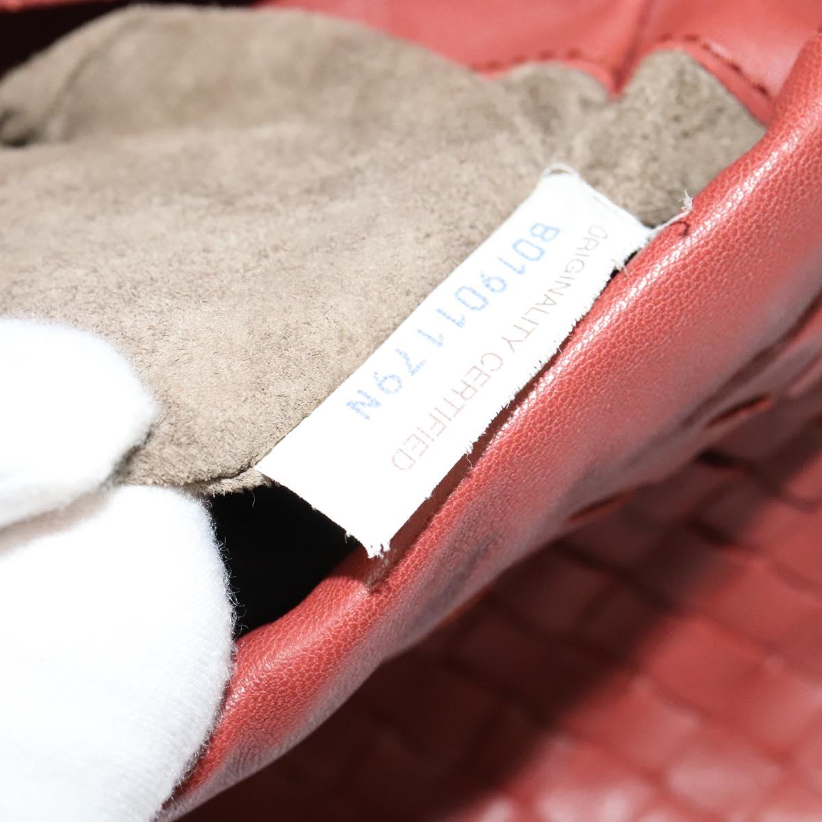 BOTTEGA VENETA INTRECCIATO Waist bag Leather Brown Auth BA118