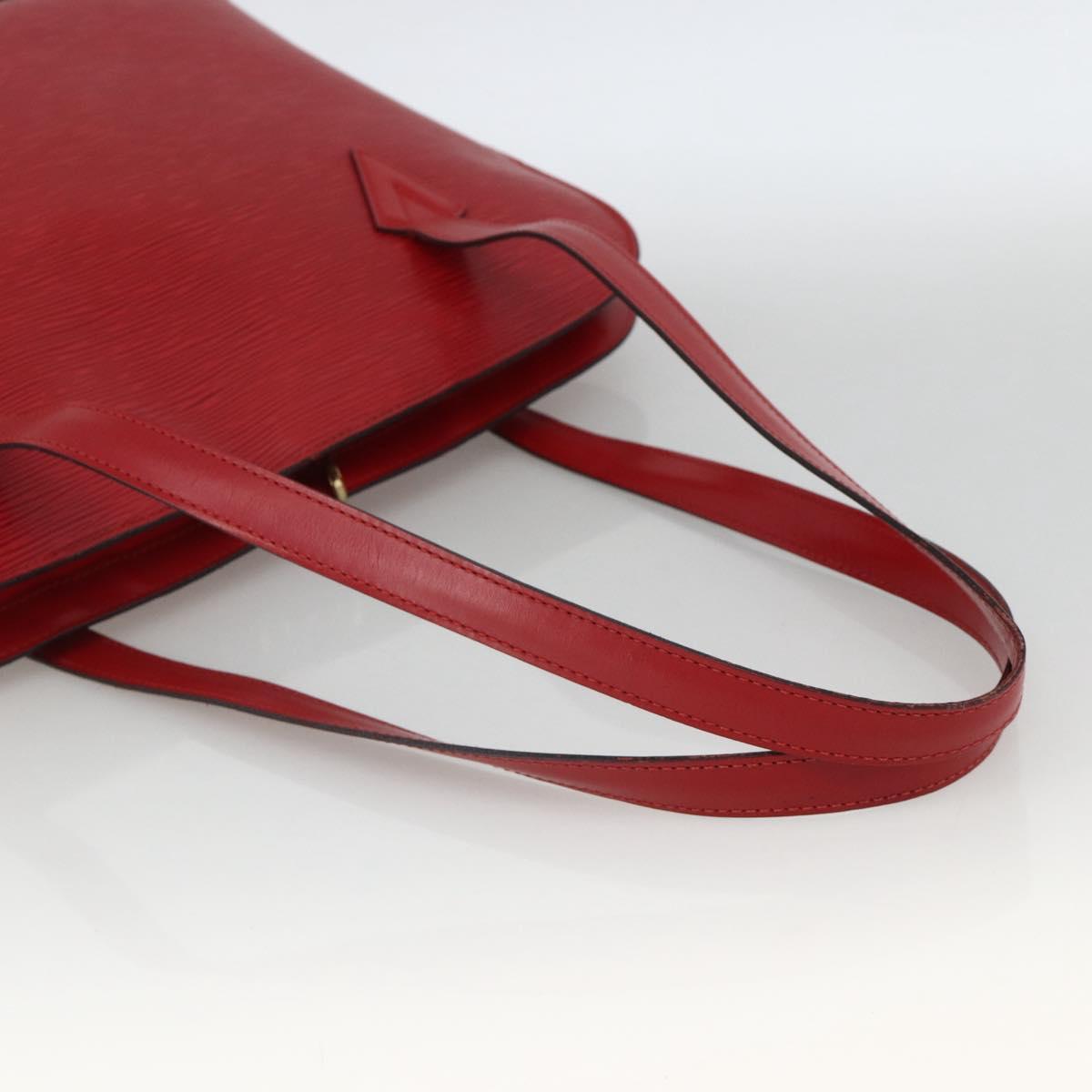LOUIS VUITTON Epi Lussac Shoulder Bag Red M52287 LV Auth BA11811