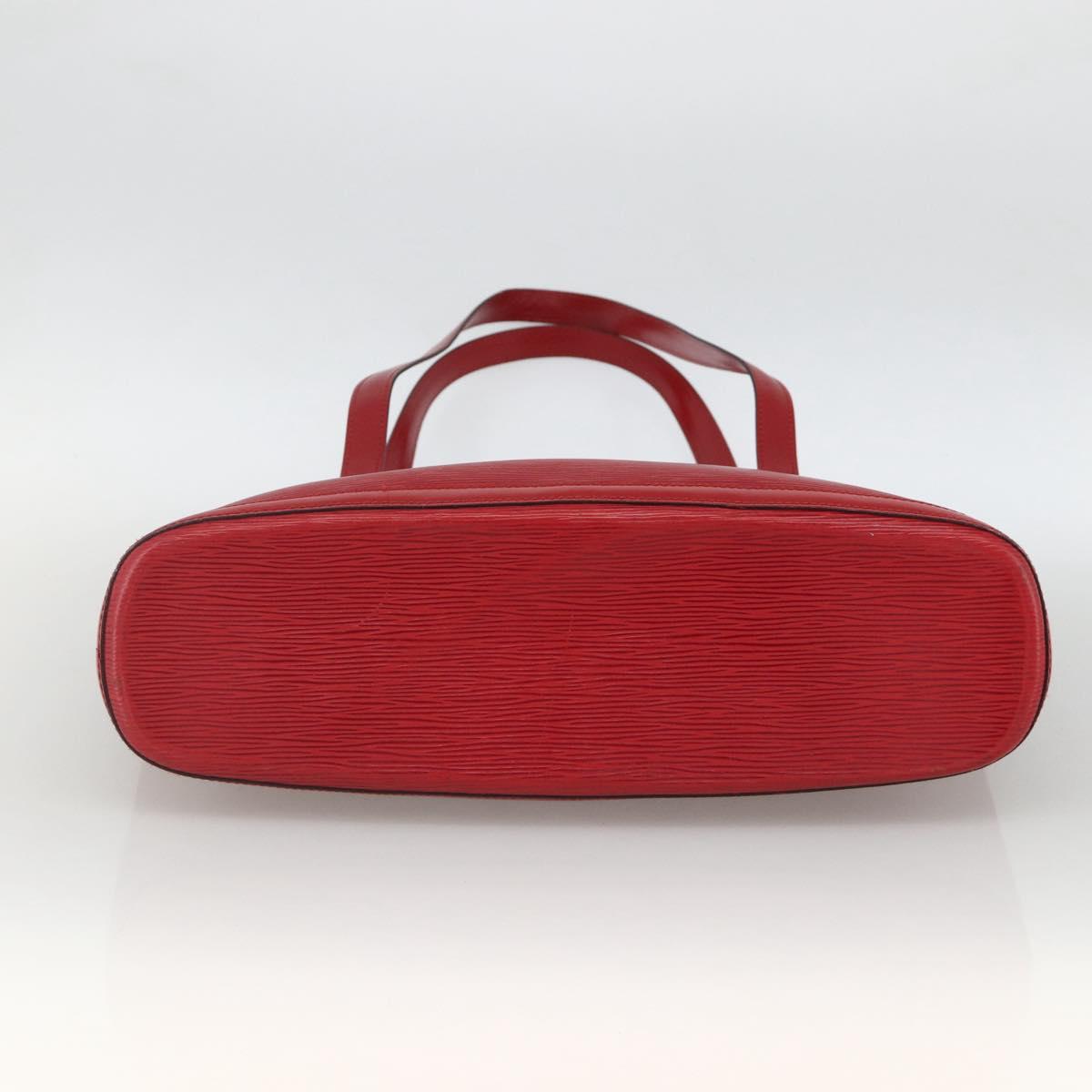 LOUIS VUITTON Epi Lussac Shoulder Bag Red M52287 LV Auth BA11811