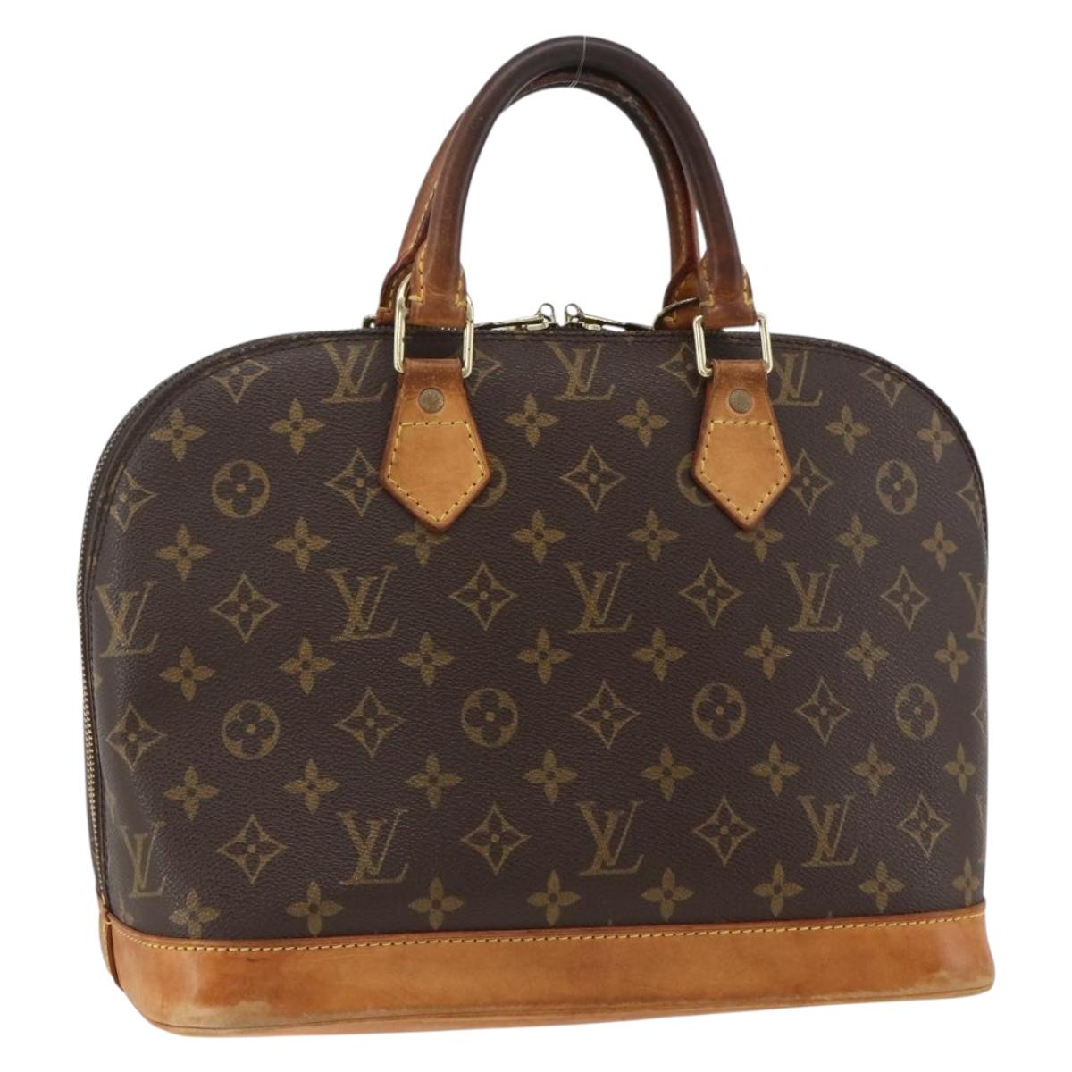 LOUIS VUITTON Monogram Alma Hand Bag M51130 LV Auth BA11815