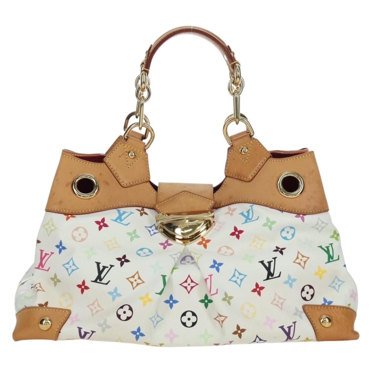 LOUIS VUITTON Monogram Multicolor Ursula Tote Bag White M40123 LV Auth BA11817A