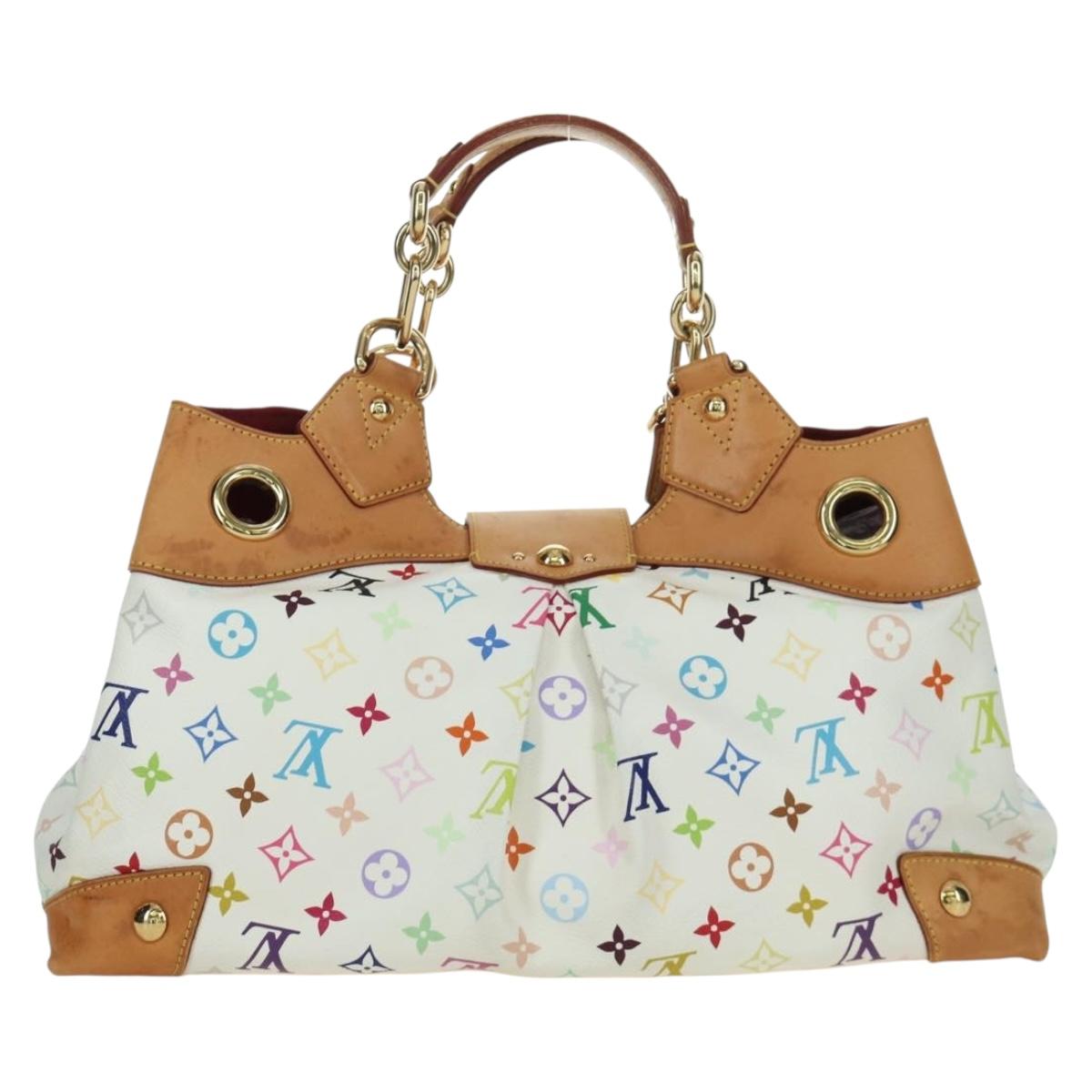 LOUIS VUITTON Monogram Multicolor Ursula Tote Bag White M40123 LV Auth BA11817A