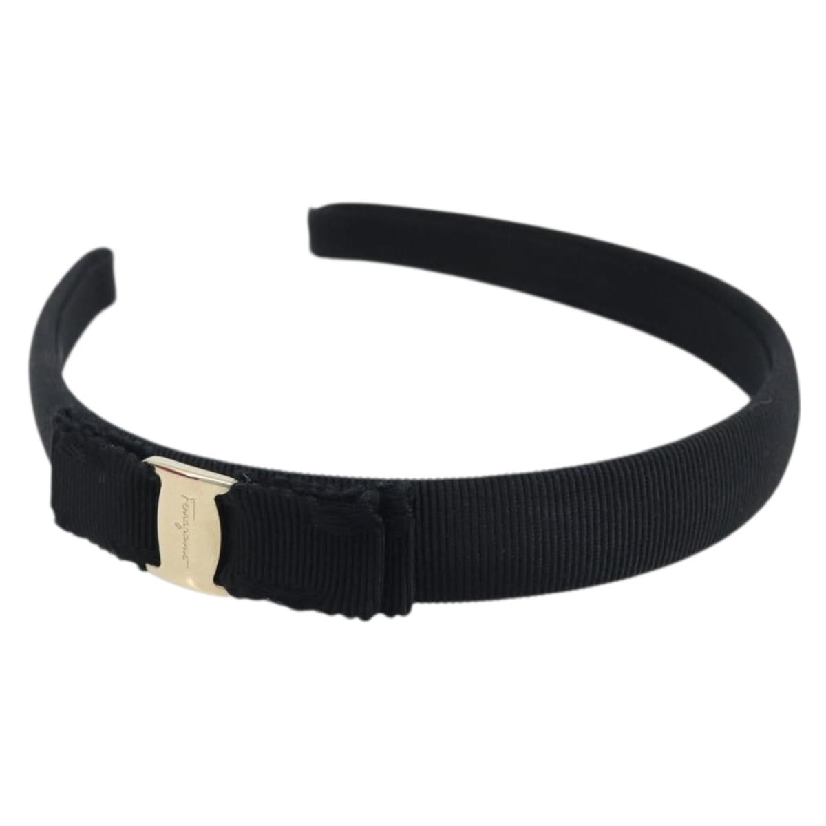Salvatore Ferragamo Vera Katyusha Katyusha Canvas Black Auth BA11823A