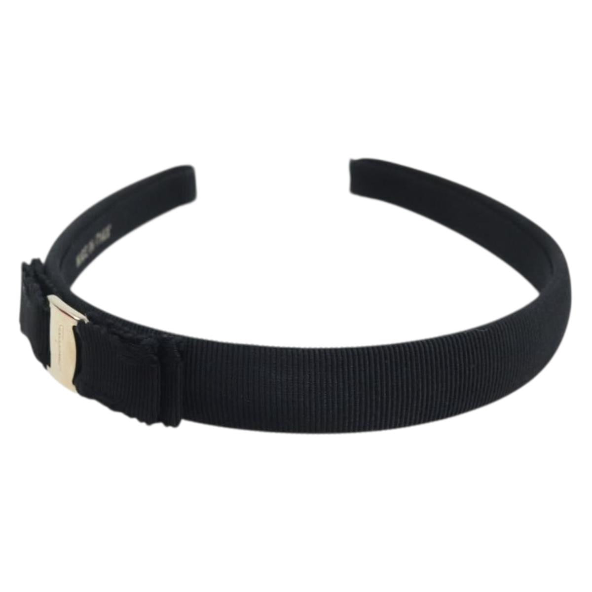 Salvatore Ferragamo Vera Katyusha Katyusha Canvas Black Auth BA11823A