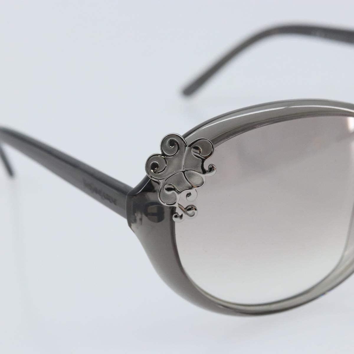 SAINT LAURENT Sunglasses plastic Greige Auth BA11835