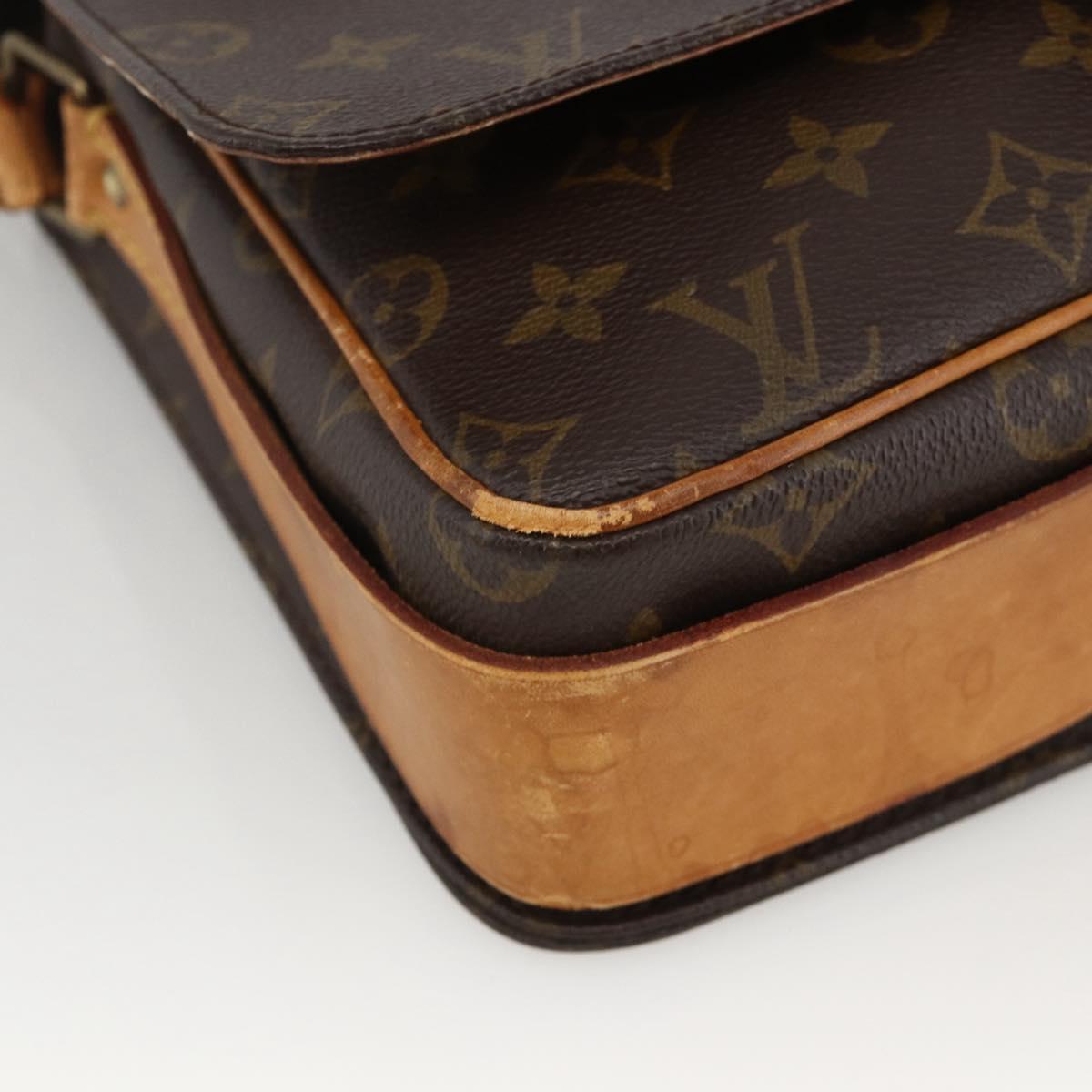LOUIS VUITTON Monogram Cartouchiere GM Shoulder Bag M51252 LV Auth BA11850