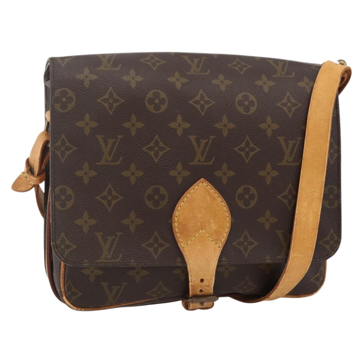 LOUIS VUITTON Monogram Cartouchiere GM Shoulder Bag M51252 LV Auth BA11850