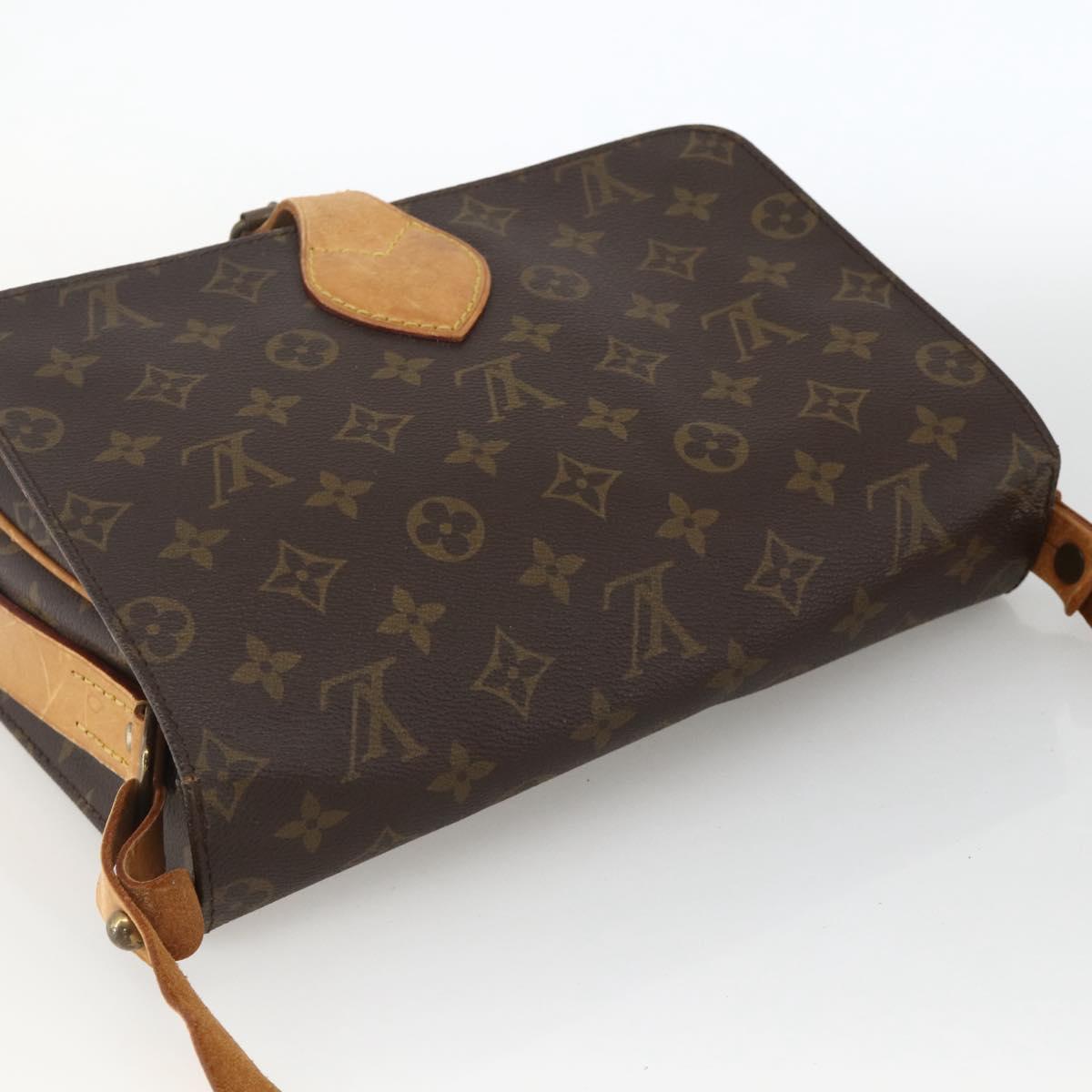 LOUIS VUITTON Monogram Cartouchiere GM Shoulder Bag M51252 LV Auth BA11850