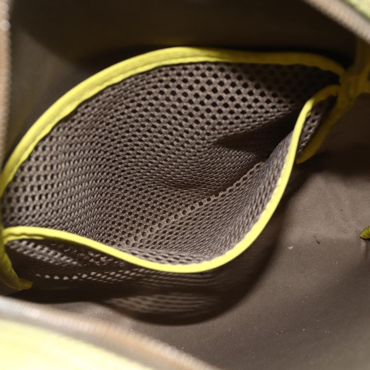 LOUIS VUITTON Damier Geant LV Cup Weatherly Bag Yellow M80636 LV Auth BA11853
