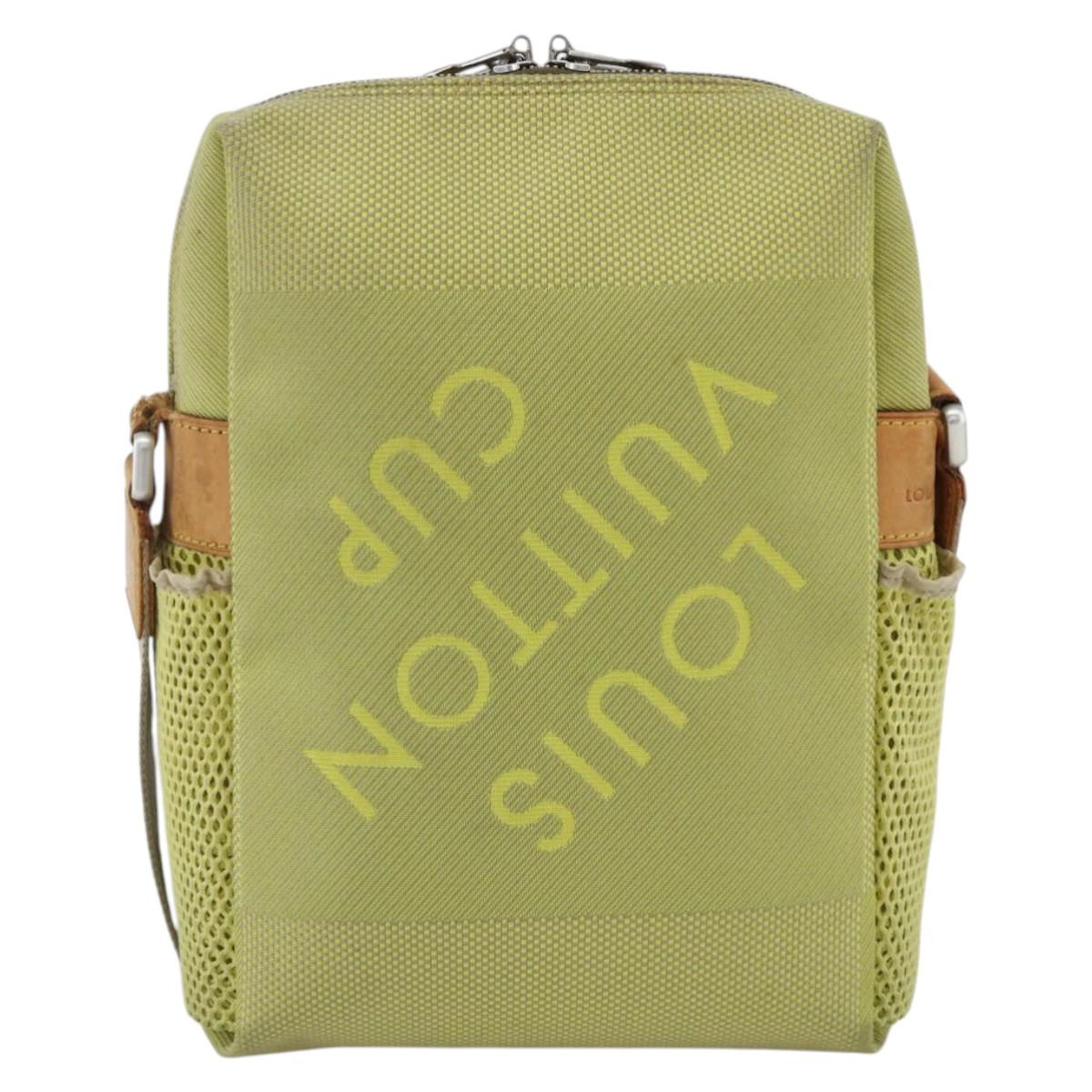 LOUIS VUITTON Damier Geant LV Cup Weatherly Bag Yellow M80636 LV Auth BA11853