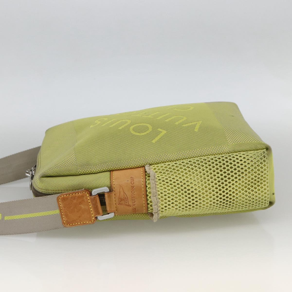 LOUIS VUITTON Damier Geant LV Cup Weatherly Bag Yellow M80636 LV Auth BA11853